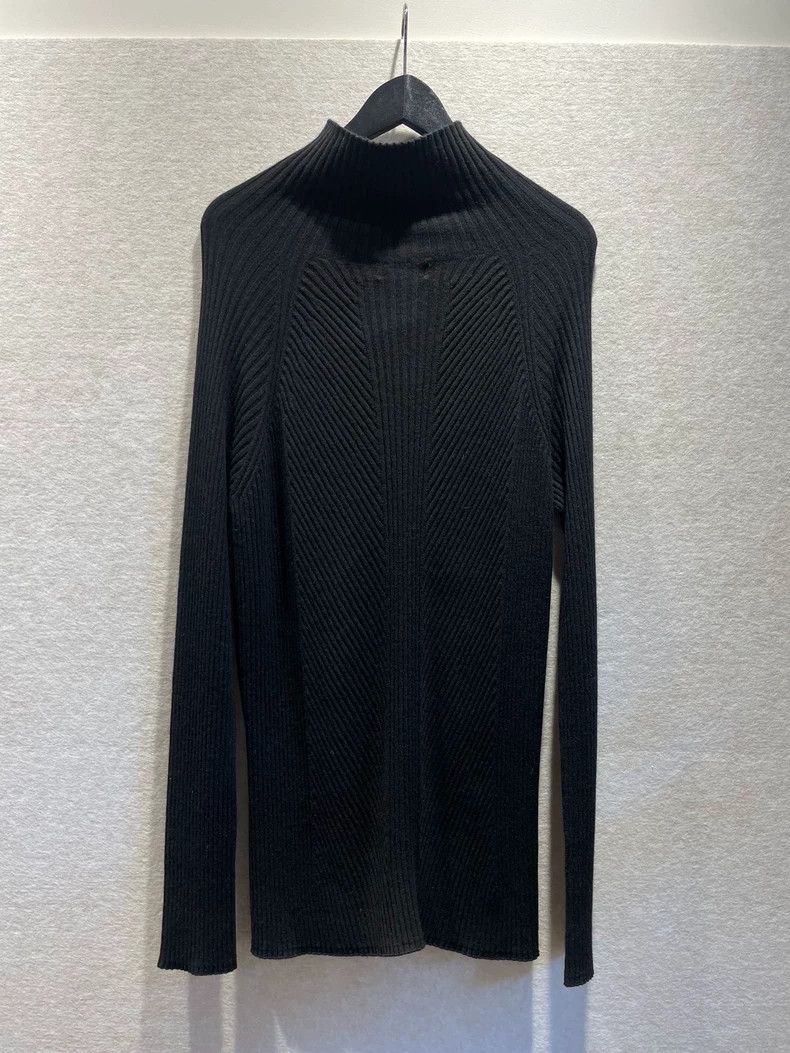 Yohji Yamamoto Yohji Yamamoto Black turtleneck sweater 2506-Nextarrow Size US L / EU 52-54 / 3 - 3 Thumbnail