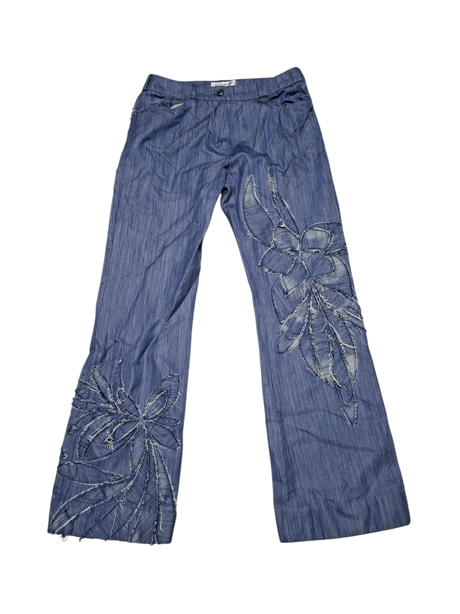 Jean AVANT GARDE EMBROIDERED GIVENCHY STYLE LUXURY JAPANESE JEANS Size 28" / US 6 / IT 42 - 1 Thumbnail