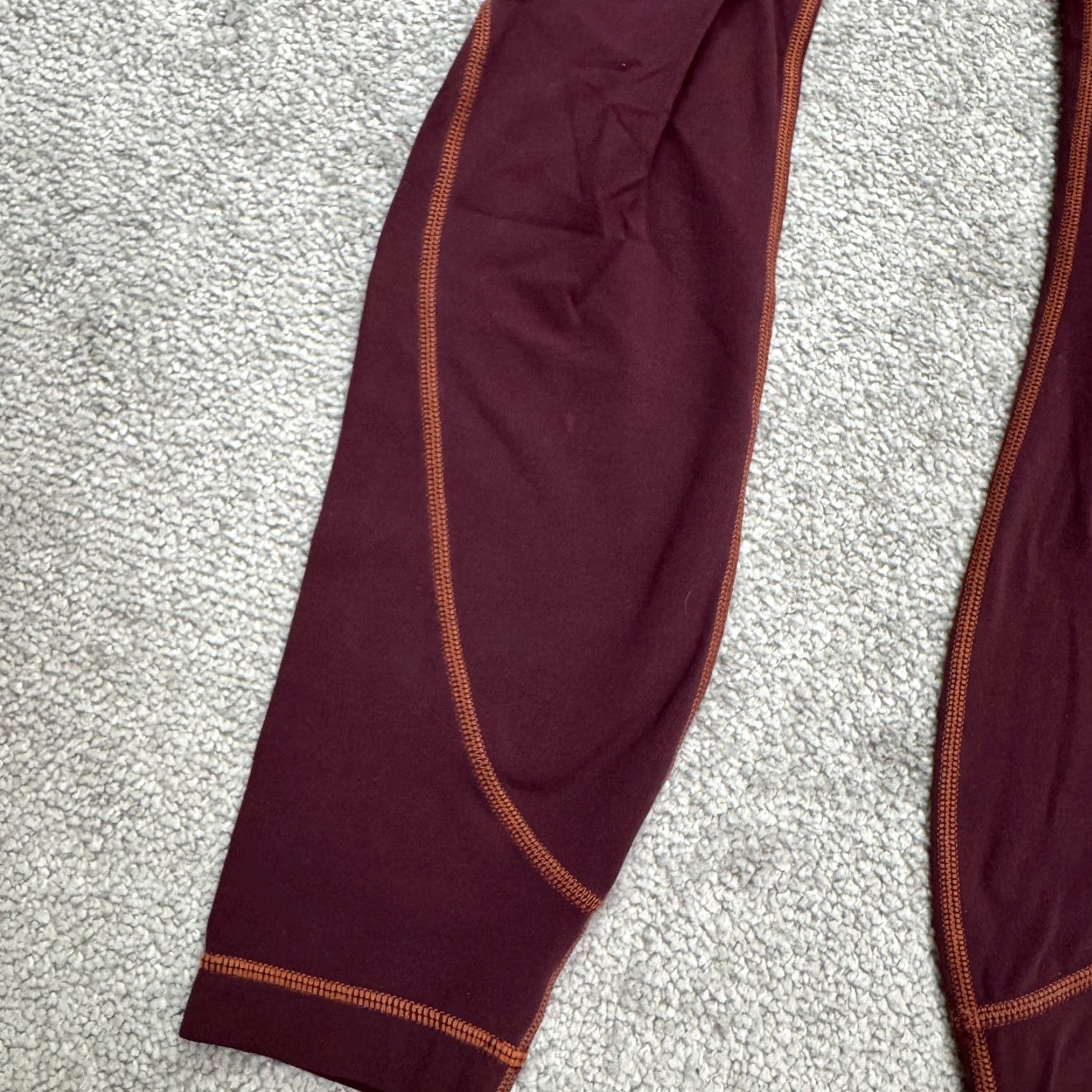 Athleta VINTAGE Athleta Women’s Leggings Cropped Skinny Activewear Yoga Fall Spring Summer Winter Maroon Size S Size 28" / US 6 / IT 42 - 5 Thumbnail