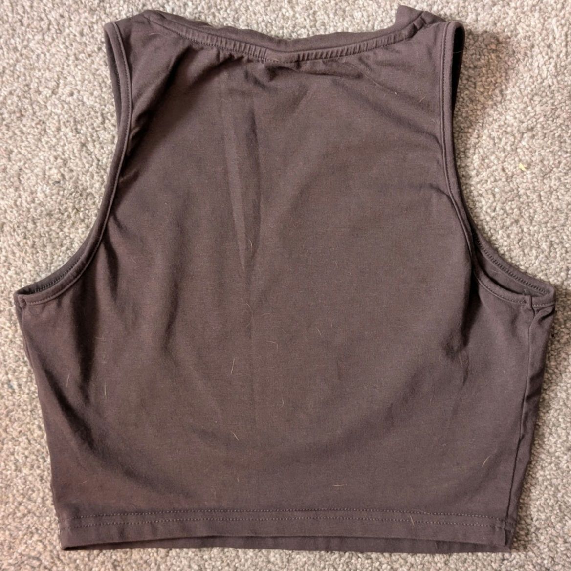 Shein Charcoal Grey Grunge Style Micro Tank by Shein | Streetwear Size S / US 4 / IT 40 - 8 Thumbnail