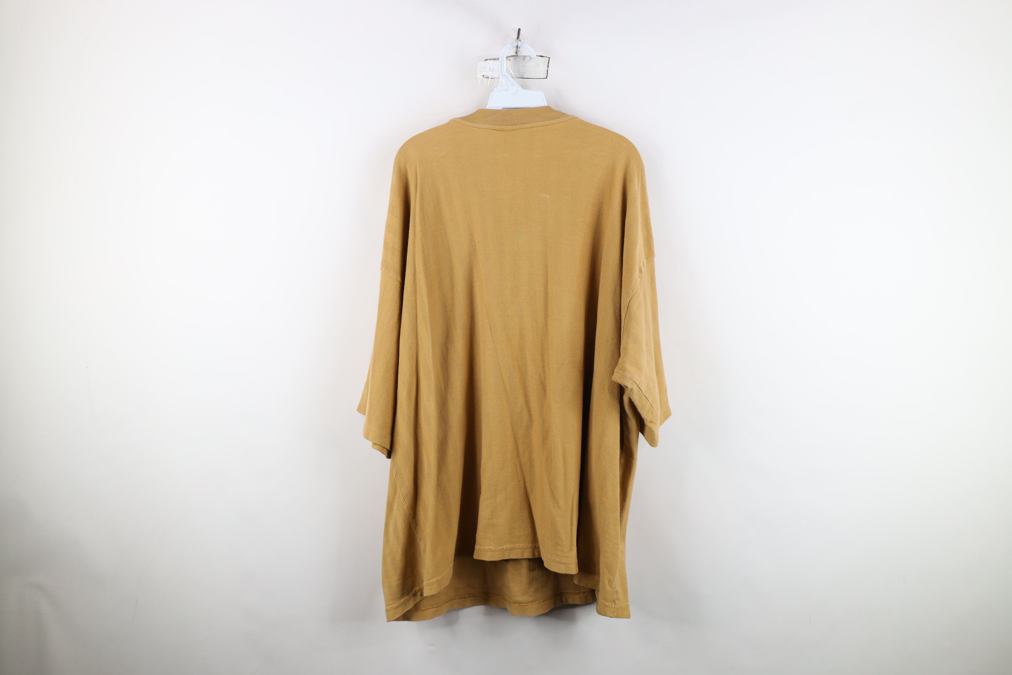 Carhartt Vintage 90s Carhartt Spell Out Herringbone Henley T-Shirt Size US XXL / EU 58 / 5 - 12 Thumbnail