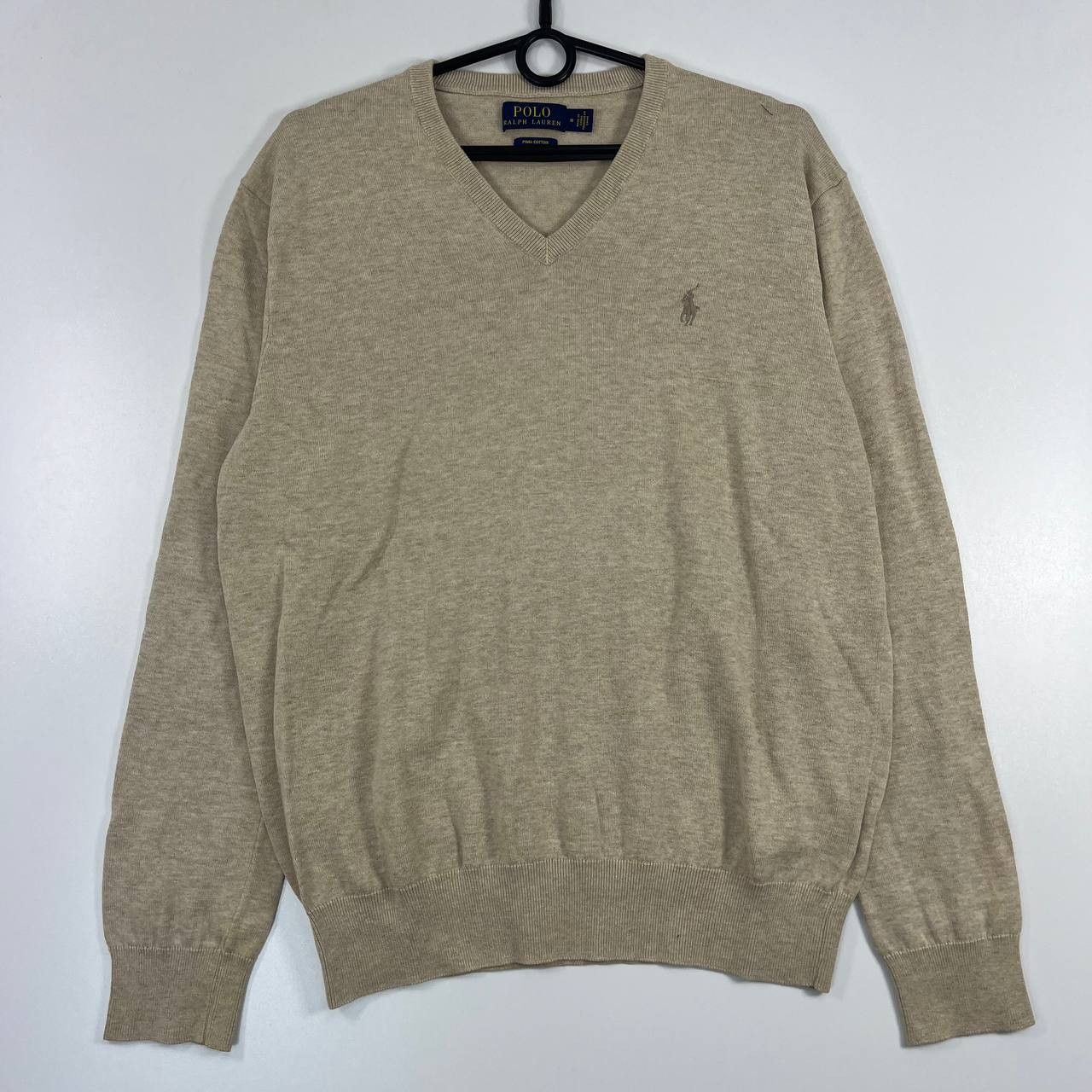 Polo Ralph Lauren Polo Ralph Lauren V Neck Sweater Pima Cotton Mens Size M Size US M / EU 48-50 / 2 - 1 Thumbnail
