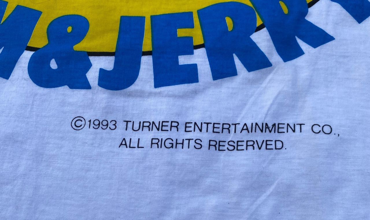 Cartoon Network Vintage 90s Tom & Jerry Turner Entertaiment Promo Tshirt Size US M / EU 48-50 / 2 - 3 Thumbnail
