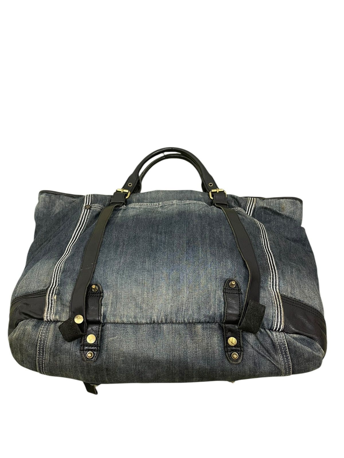 Diesel Leather Denim Vtg Y2k Diesel Industry Tote Shoulder Bag 1🟩2 Size ONE SIZE - 14 Thumbnail