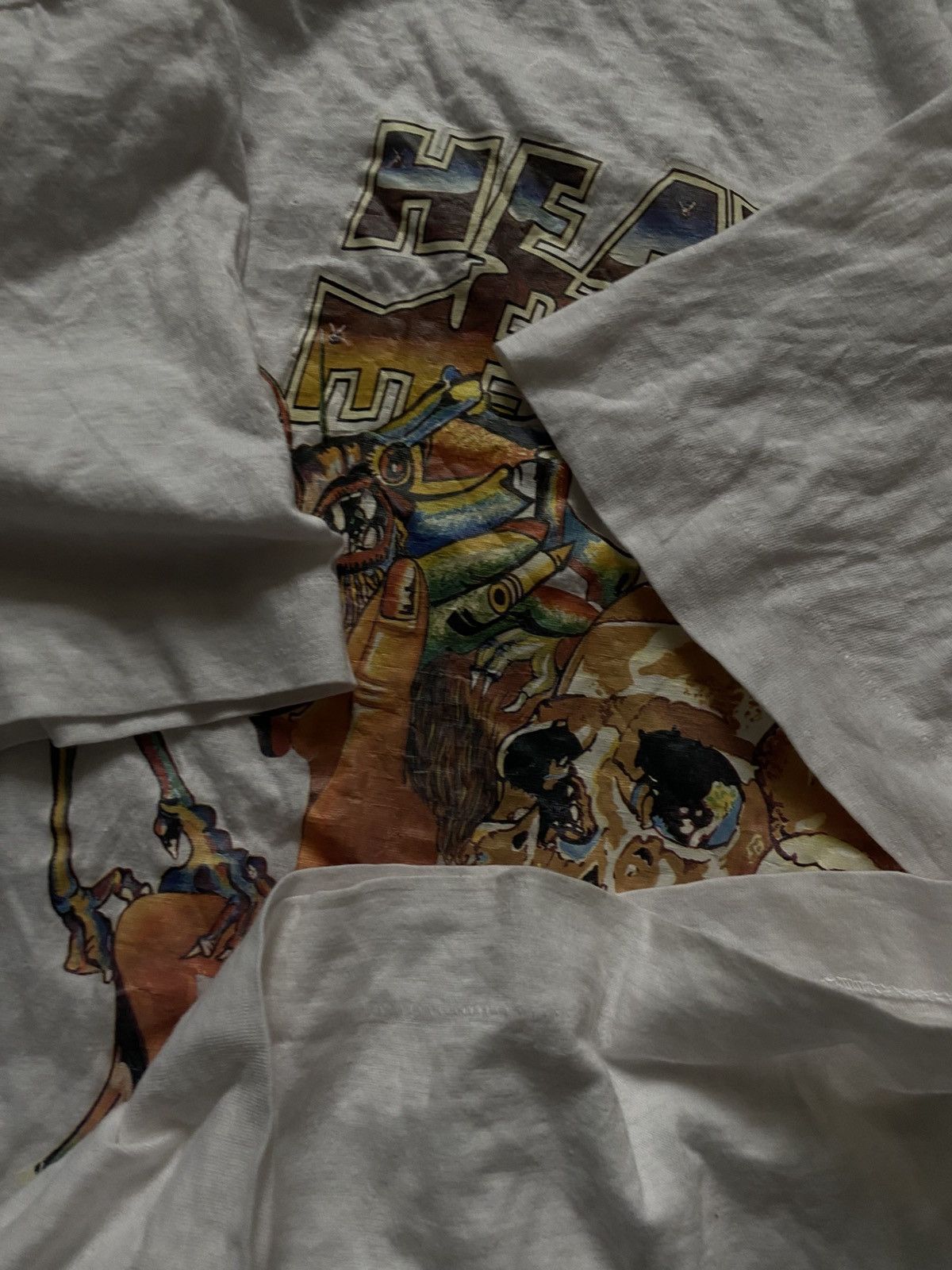 Band Tees × Vintage Vintage 90s single stitch Heavy Metal Tee Size US S / EU 44-46 / 1 - 4 Thumbnail