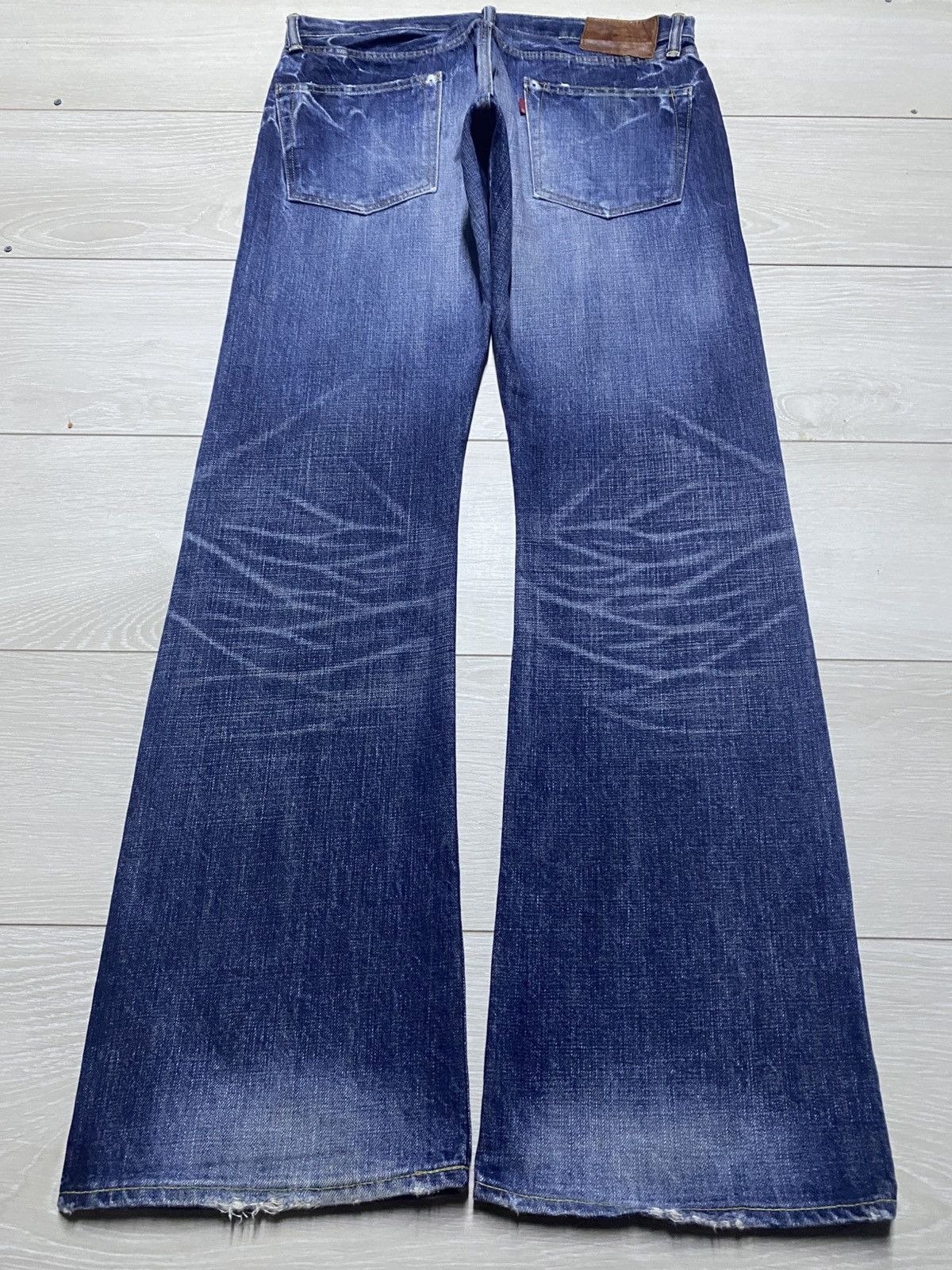 Eternal Eternal Y2K Faded Wash Flare Bootcut Jeans Size US 33 - 2 Thumbnail