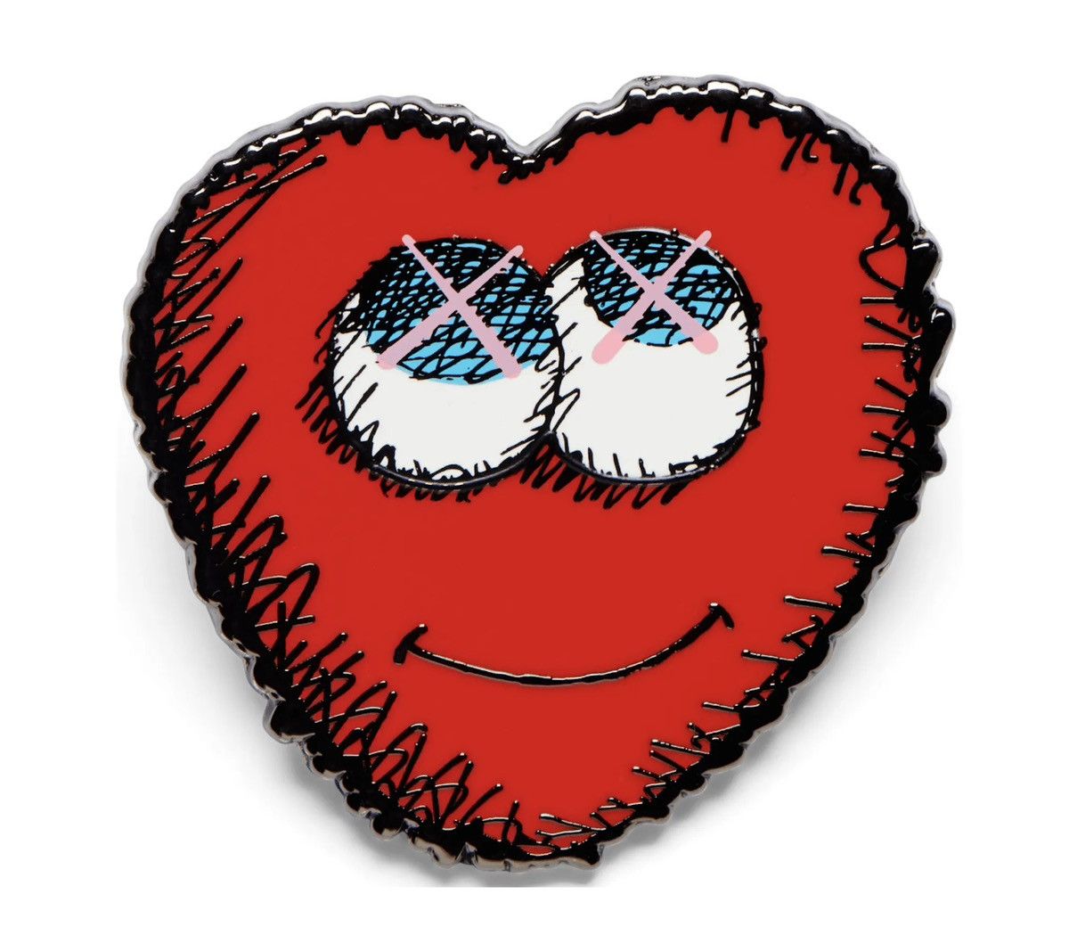 Kaws KAWS X NGV HEART PIN Size ONE SIZE - 1 Thumbnail