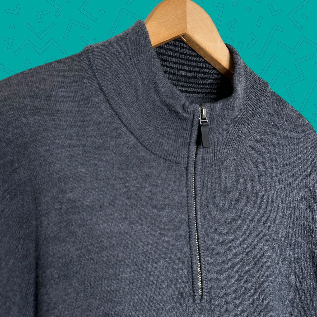 UNTUCKit Untuckit Wool Quarter Zip Sweater Size US XXL / EU 58 / 5 - 1 Thumbnail