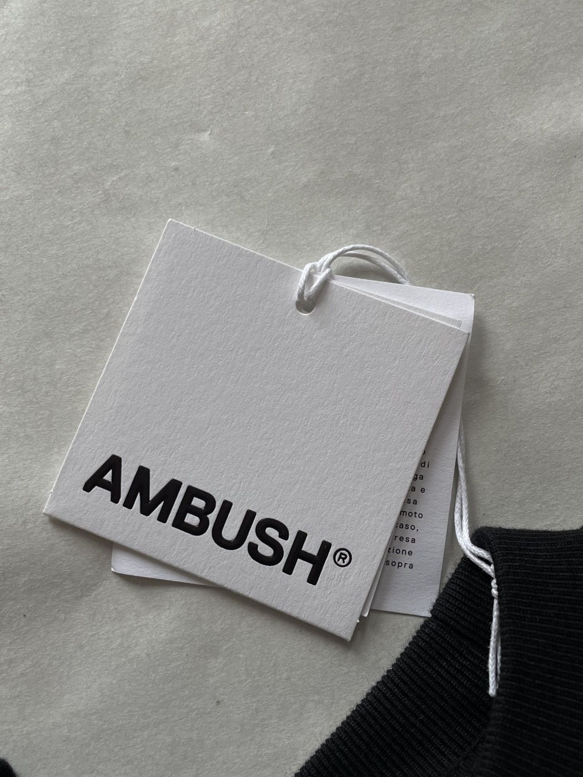 Ambush Design Ambush Crewneck Workshop Sweatshirt Black/Cloud Dancer Size US M / EU 48-50 / 2 - 6 Thumbnail