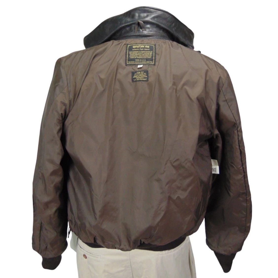 Other Vintage A-2 Goatskin Flight Jacket Brown USA 40 Size US M / EU 48-50 / 2 - 14 Thumbnail