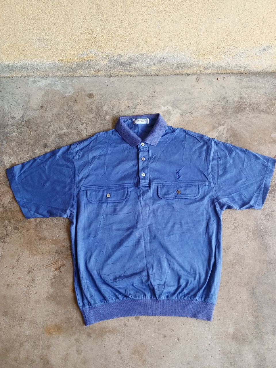 Vintage × Yves Saint Laurent Ysl polo two pocket rare Size US L / EU 52-54 / 3 - 1 Thumbnail