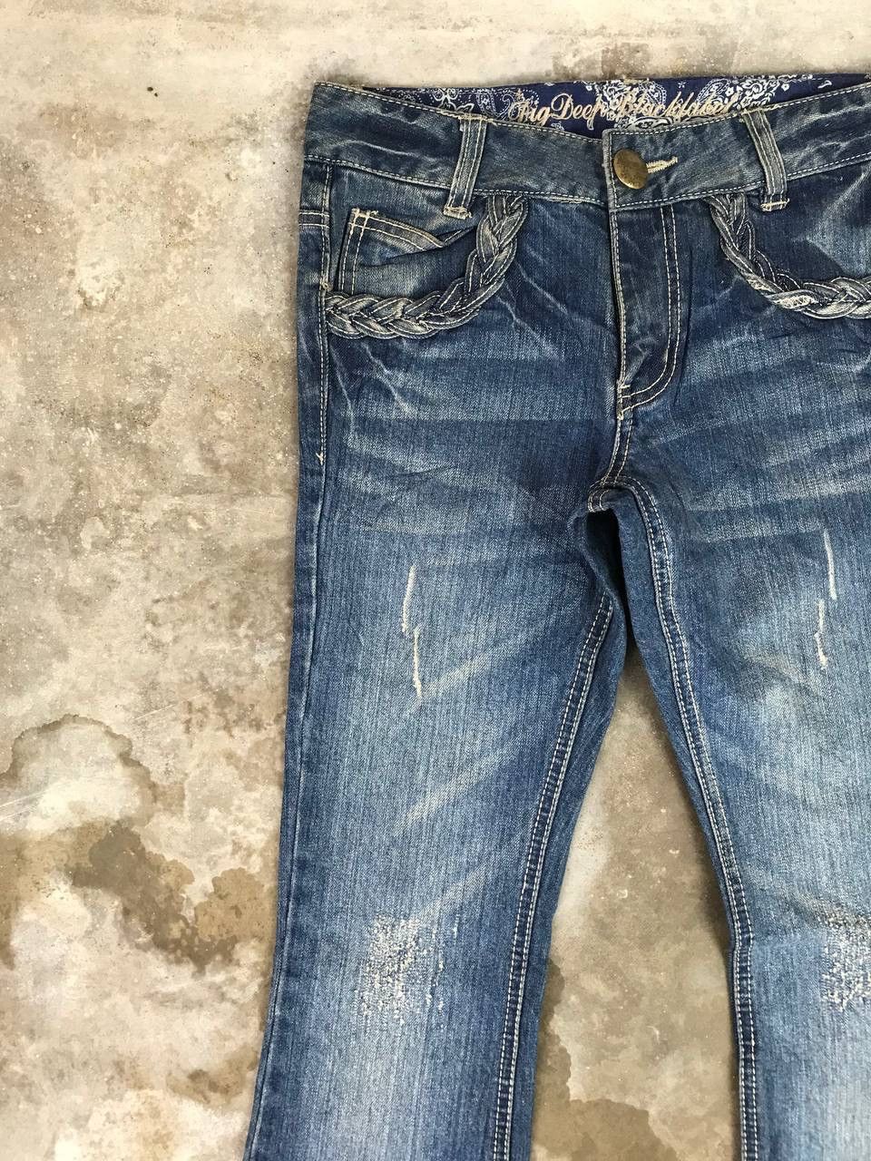 Vintage Vintage Flared Denim Pants For Women Size 28" / US 6 / IT 42 - 5 Thumbnail