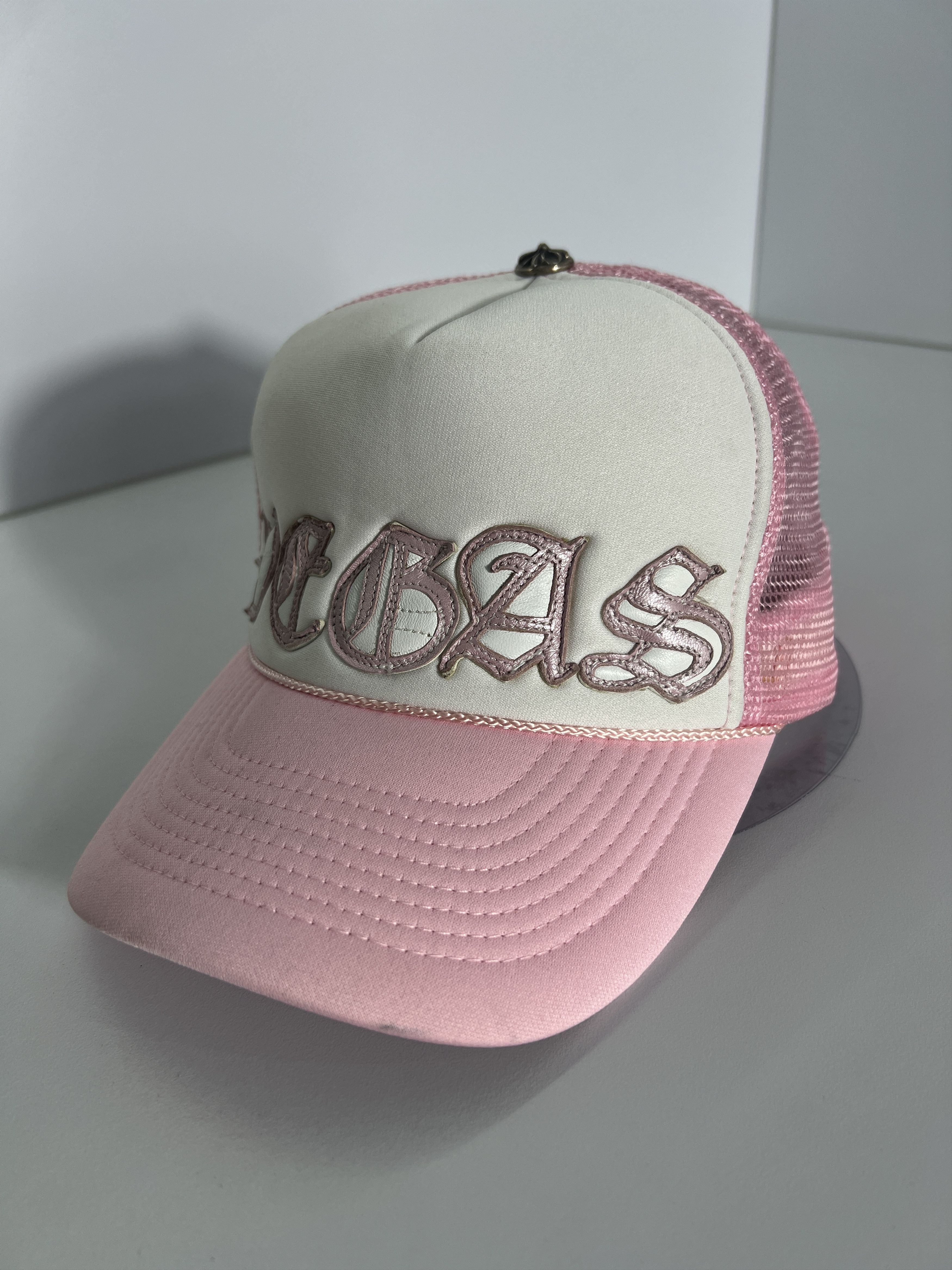 Chrome Hearts Chrome Hearts Las Vegas Pink Trucker Hat Silver Button Size ONE SIZE - 2 Thumbnail