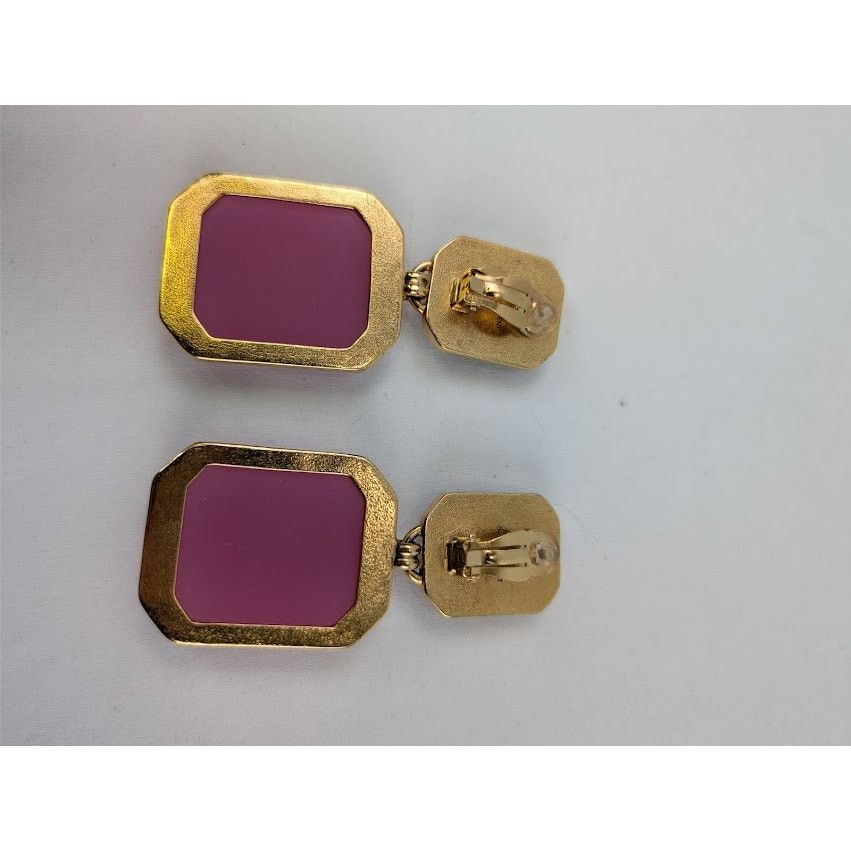 Saint Laurent Paris o1rshd1 Size: OS / Octagon Earring in Metal and Resin Multi Size ONE SIZE - 12 Thumbnail