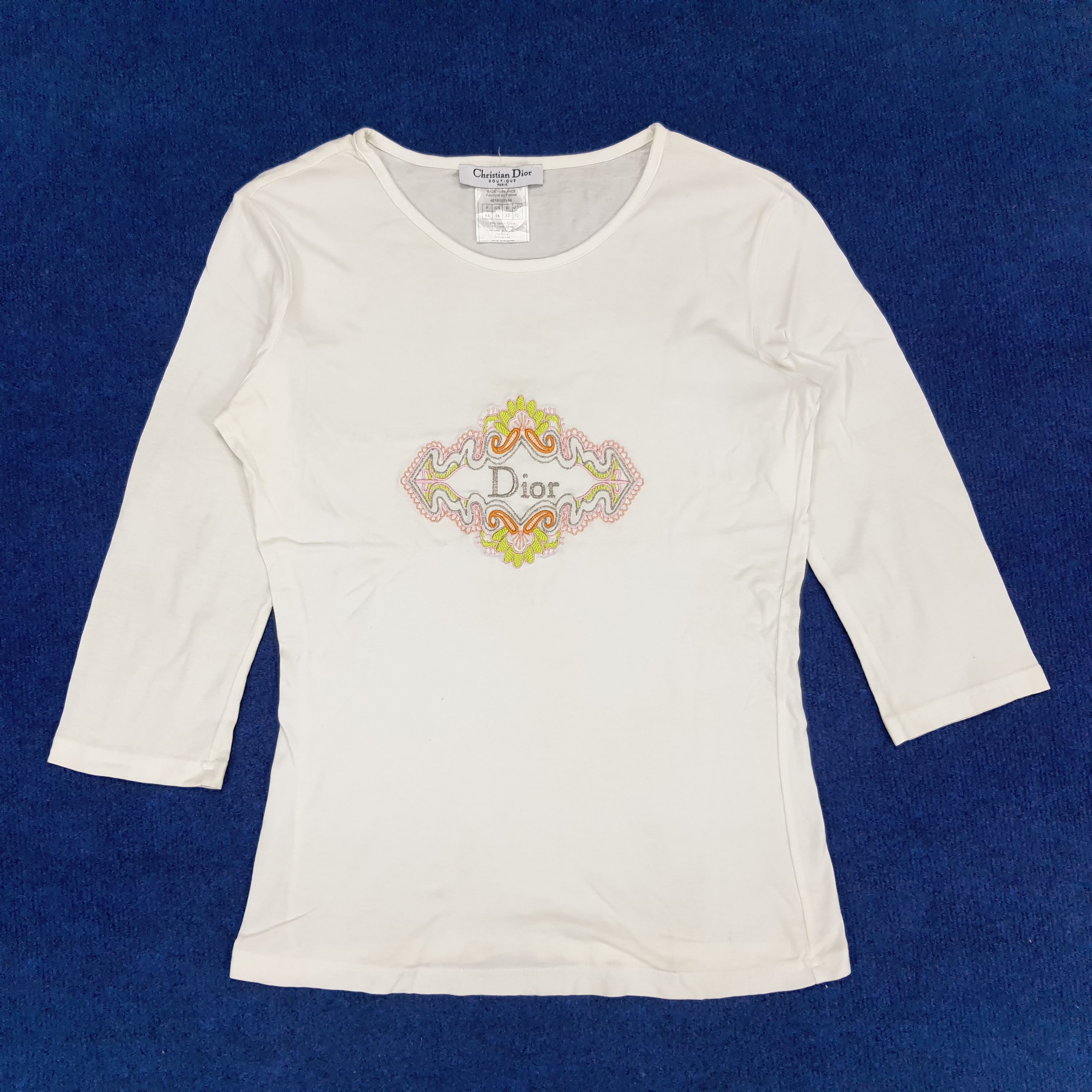 Christian Dior Monsieur × Designer × Vintage Vintage Christian Dior Italian Designer T-shirt Size S / US 4 / IT 40 - 1 Thumbnail
