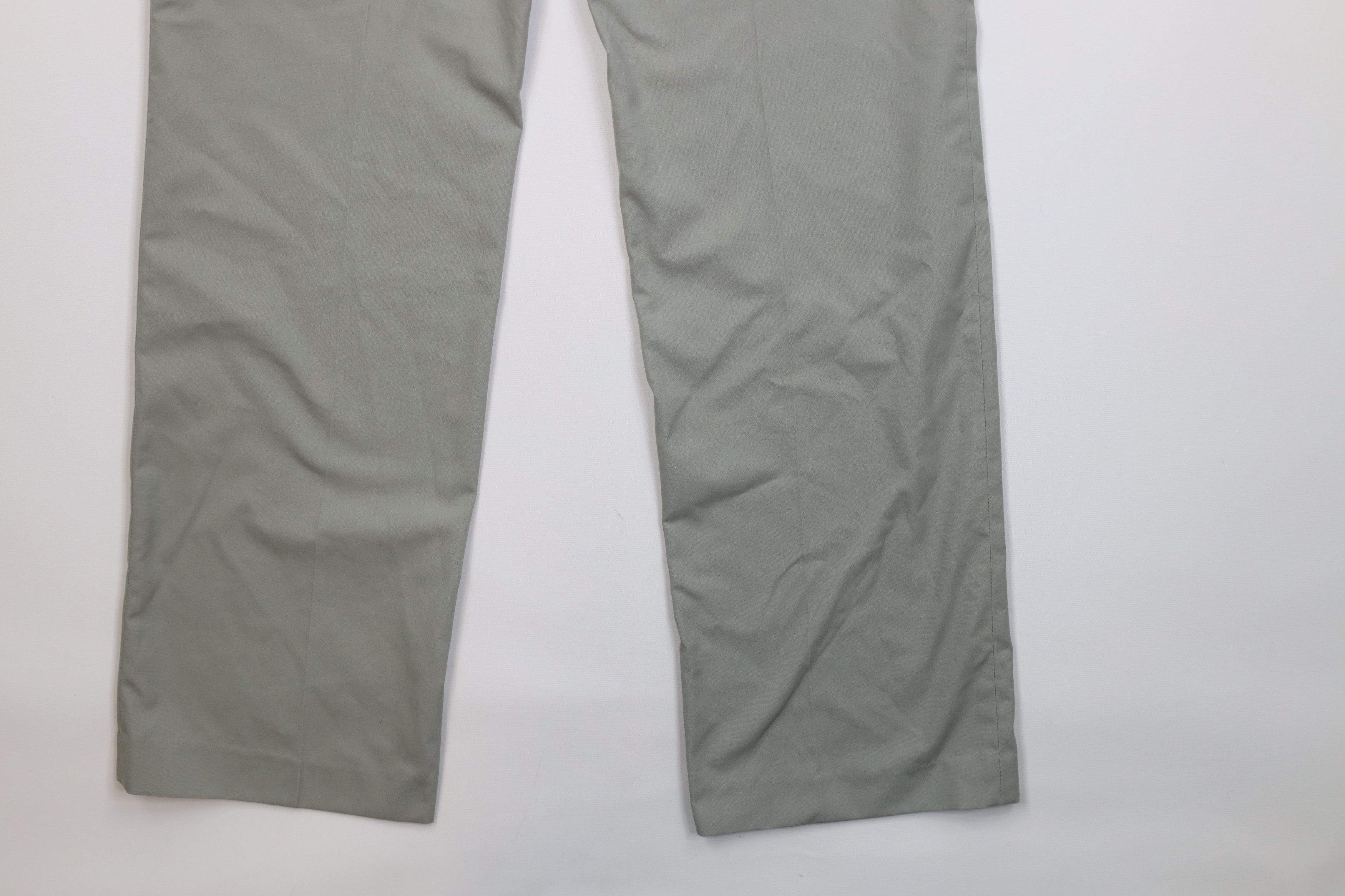 Lands' End Vintage 70s Lands End Wide Leg Chino Pants Light Green USA Size US 34 / EU 50 - 13 Thumbnail