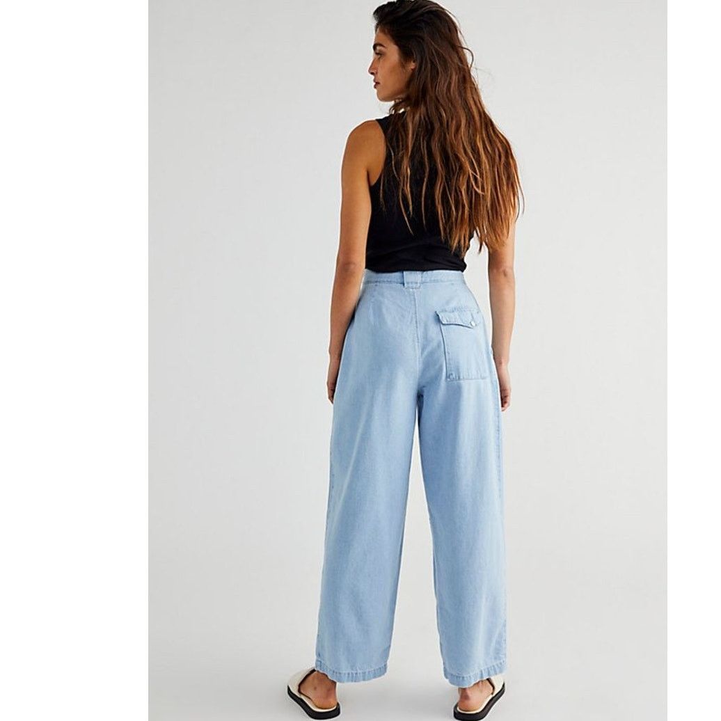 CLOSED New Free People Closed Ivo Jeans $345 SIZE 32 Light Blue Size 32" / US 10 / IT 46 - 3 Thumbnail