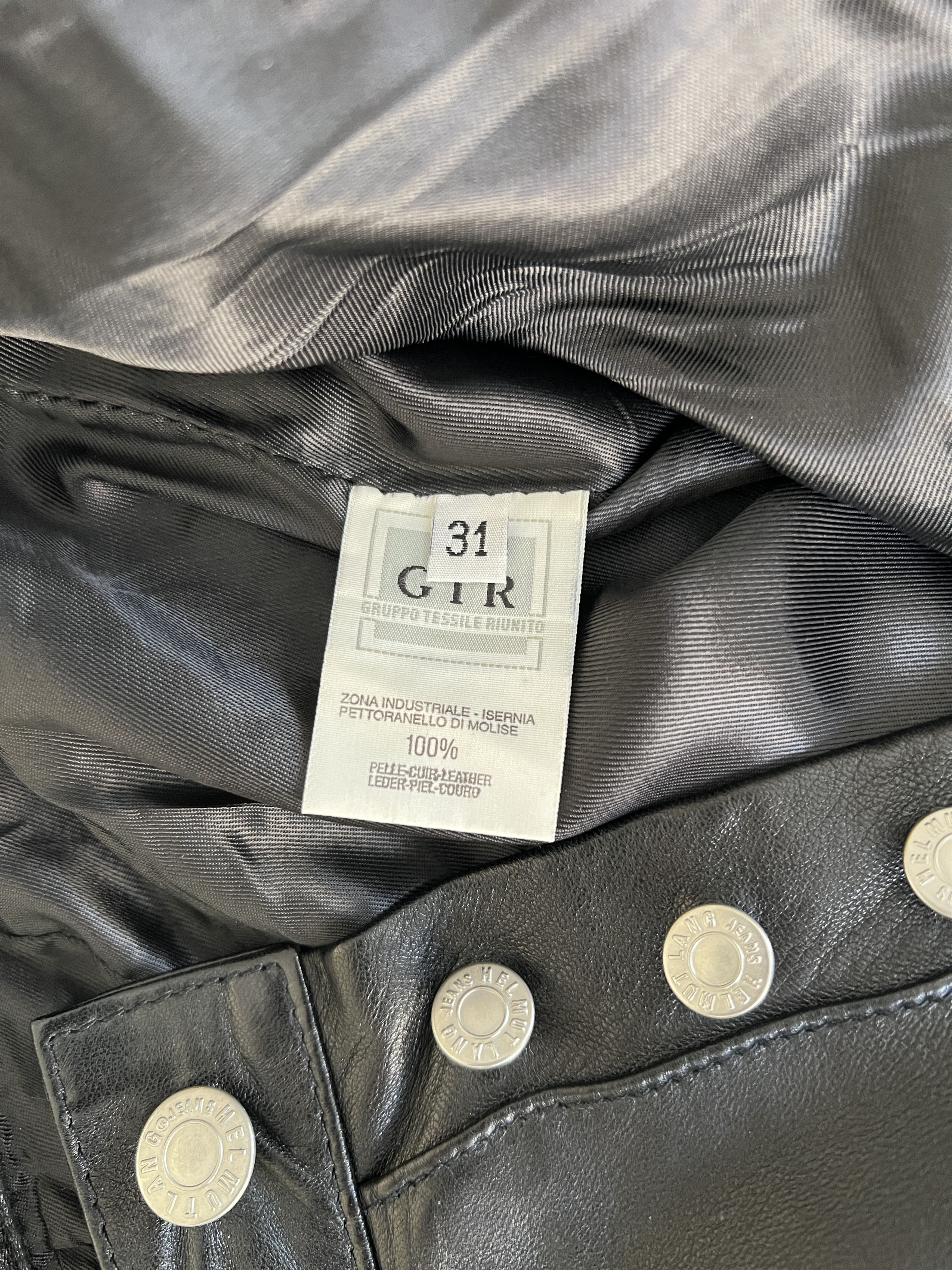 Helmut Lang 1997 Leather Pants Archive Size US 31 - 8 Thumbnail