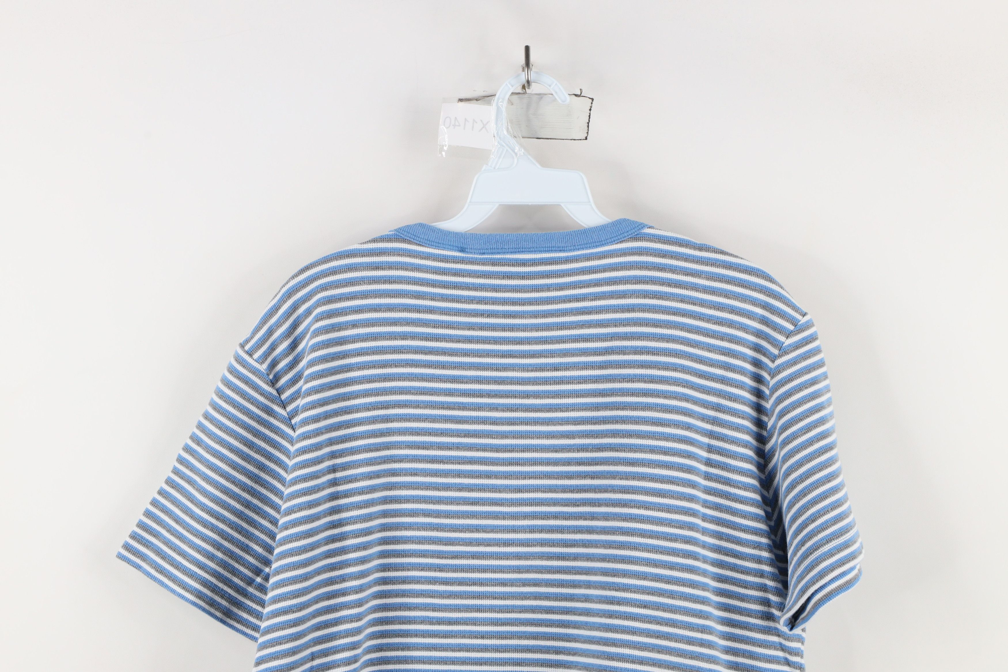 Vintage Vintage 90s Streetwear Babydoll Striped Thermal Knit T-Shirt Size L / US 10 / IT 46 - 7 Thumbnail