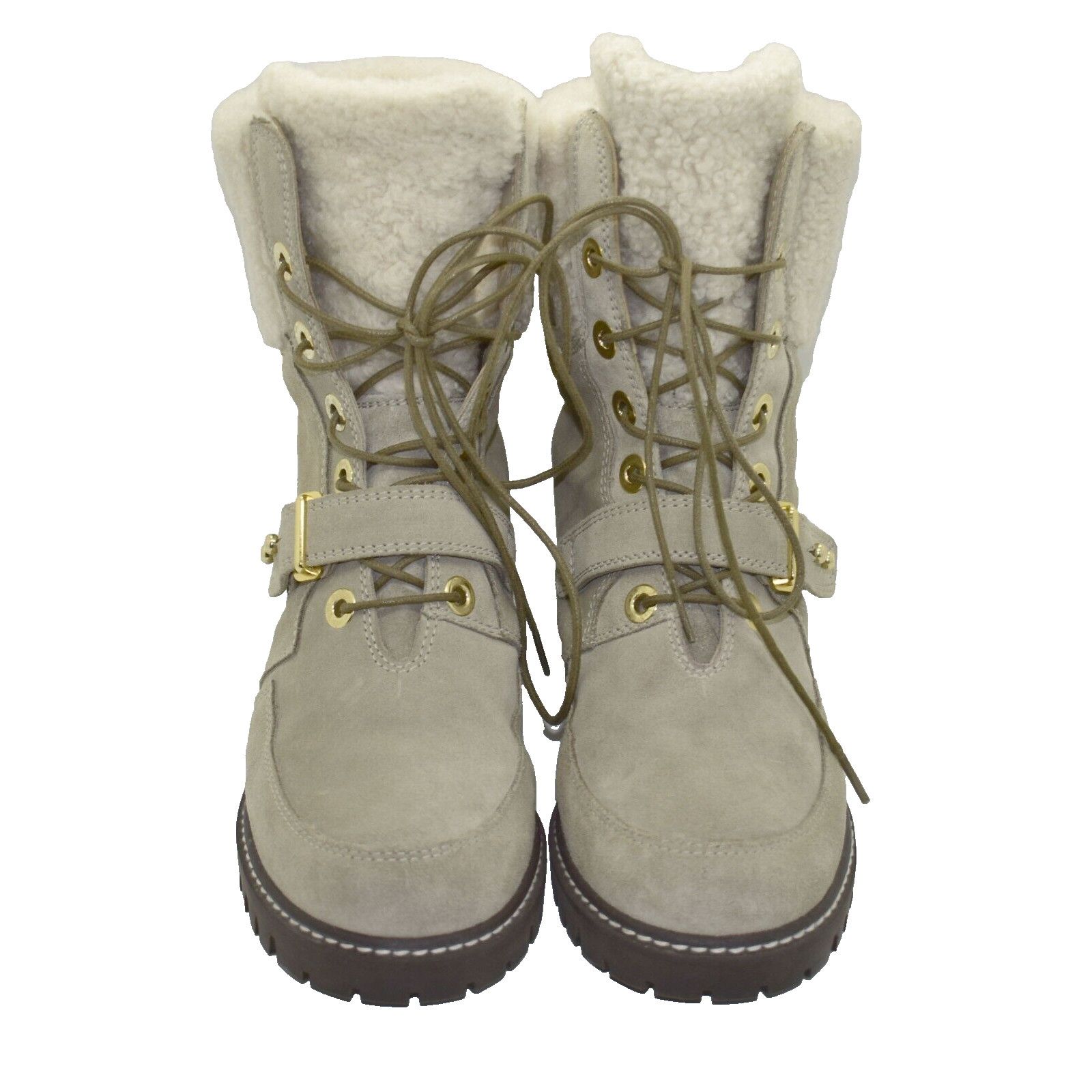 Stuart Weitzman STUART WEITZMAN Ash Suede Faux Fur Lace Up Boot Shoes Size 5 Size US 5 / IT 35 - 4 Thumbnail