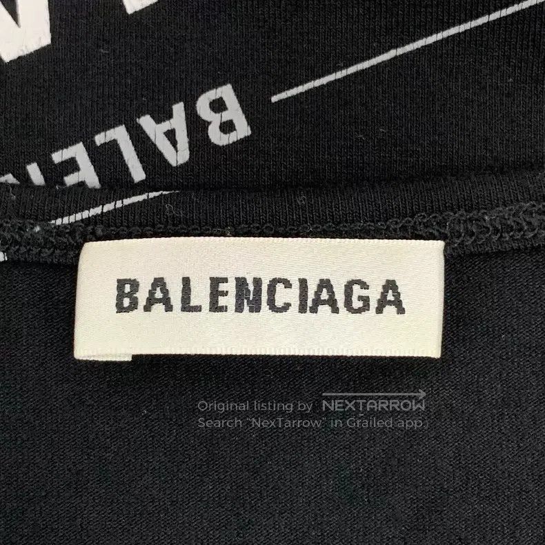 Balenciaga Balenciaga Black Line Logo Letter Print Long Sleeve Knit T Size US M / EU 48-50 / 2 - 5 Thumbnail