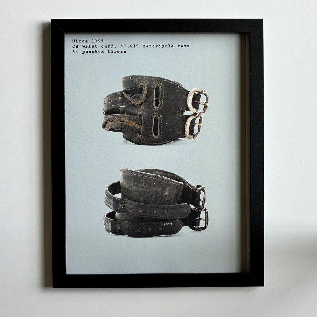 Chrome Hearts × Japanese Brand × Vintage Chrome Hearts biker cuffs photo Framed poster 9x11 Size ONE SIZE - 1 Thumbnail