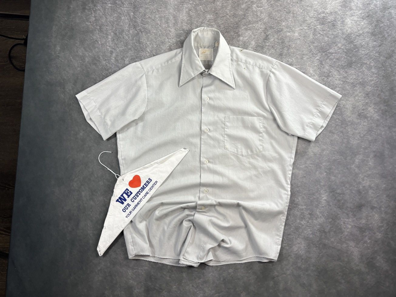 Vintage 1980s Vintage Summer Shirt Shortsleeve Workwear Buttonup 70s Size US S / EU 44-46 / 1 - 12 Thumbnail