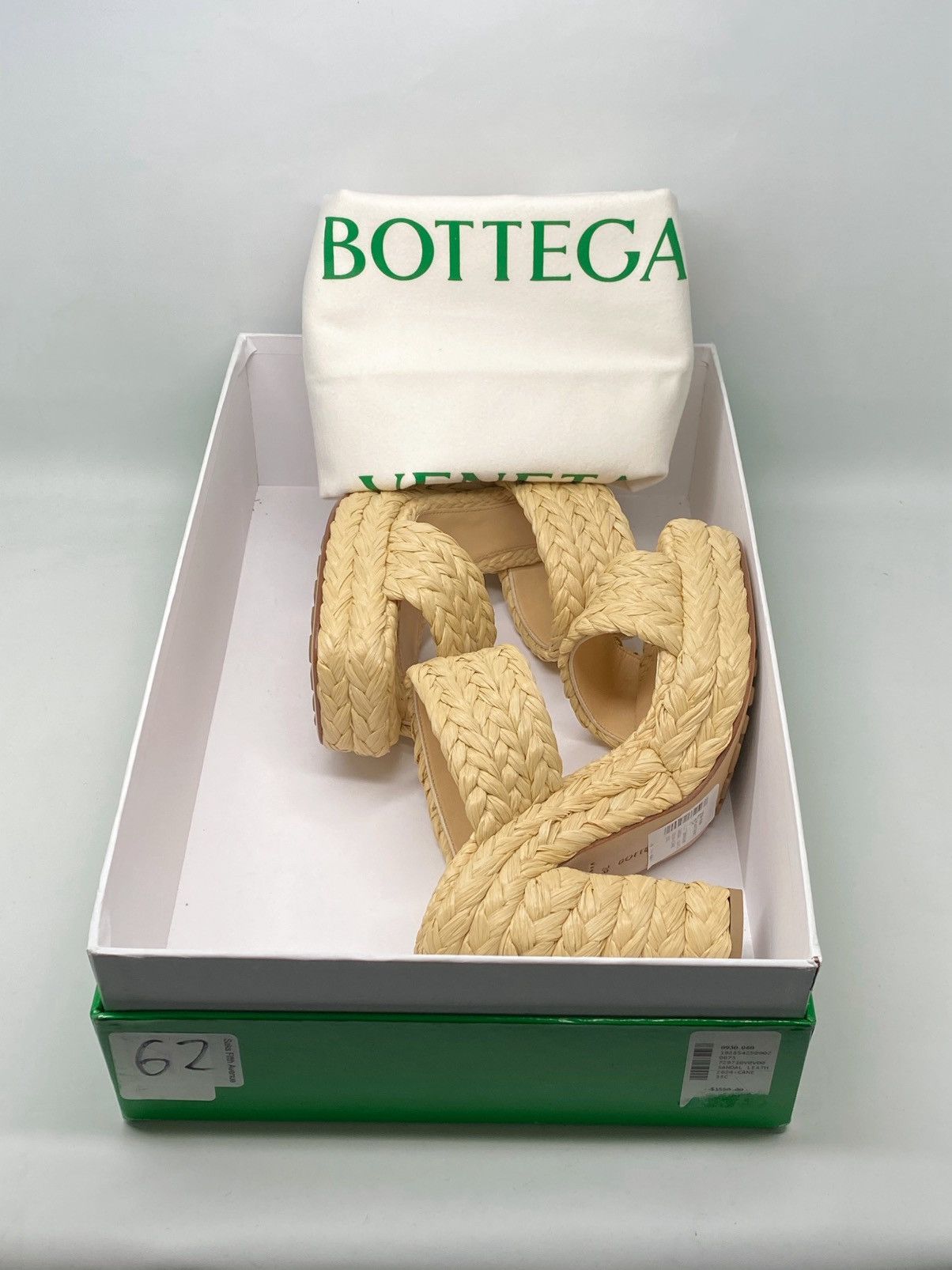 Bottega Veneta Bottega Veneta Trinity Weave Raffia Platform Sandals size 38 Size US 8 / IT 38 - 13 Thumbnail
