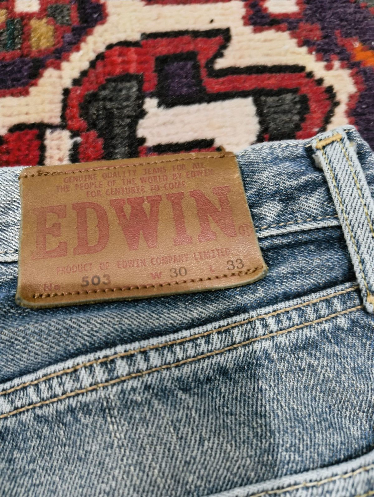 Edwin Vintage Distressed Grunge style Edwin 503 Size US 30 / EU 46 - 9 Thumbnail