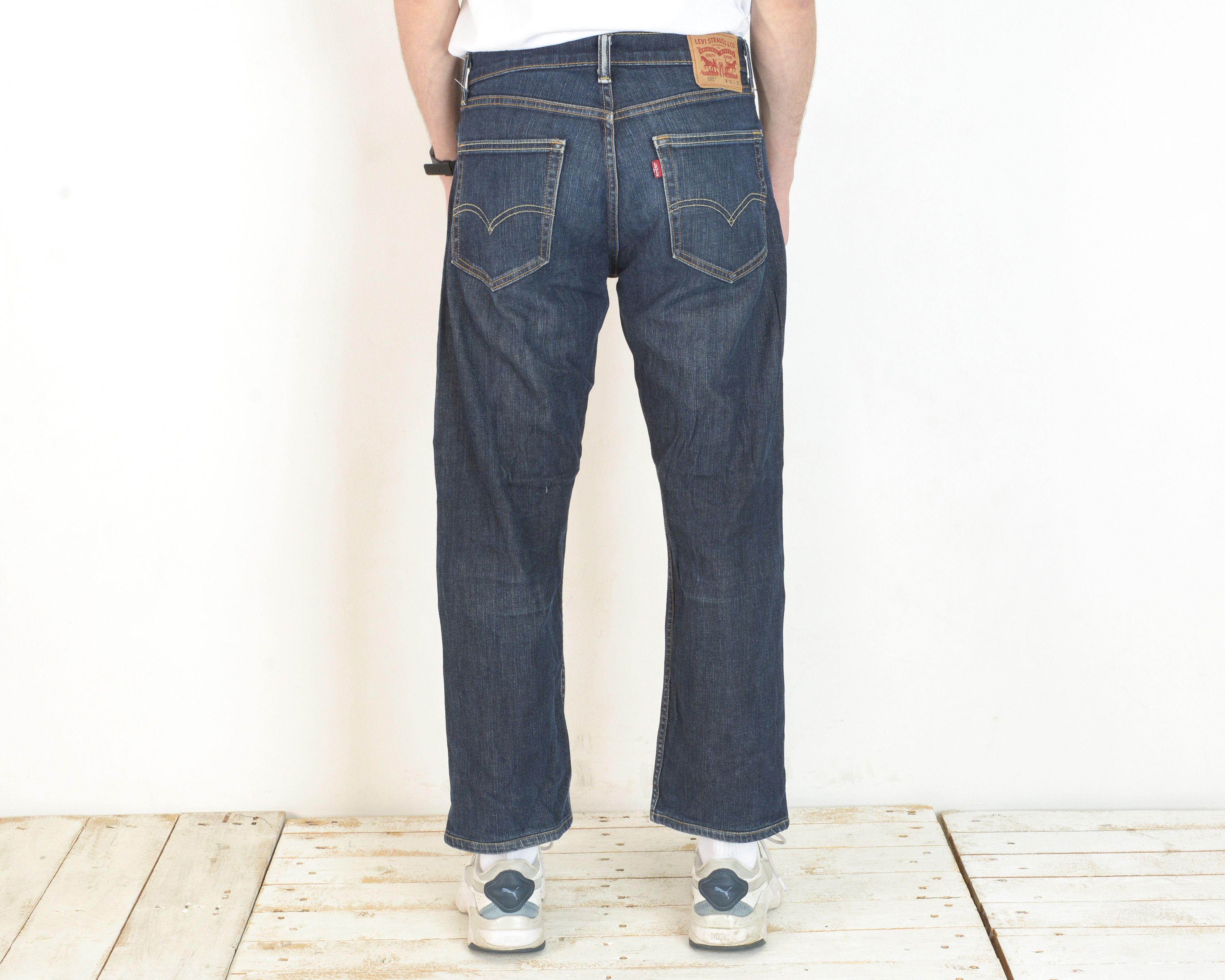 Levi's 505 Mens W31 L28 Regular Straight Jeans Denim Pants Trousers Size US 31 - 4 Thumbnail