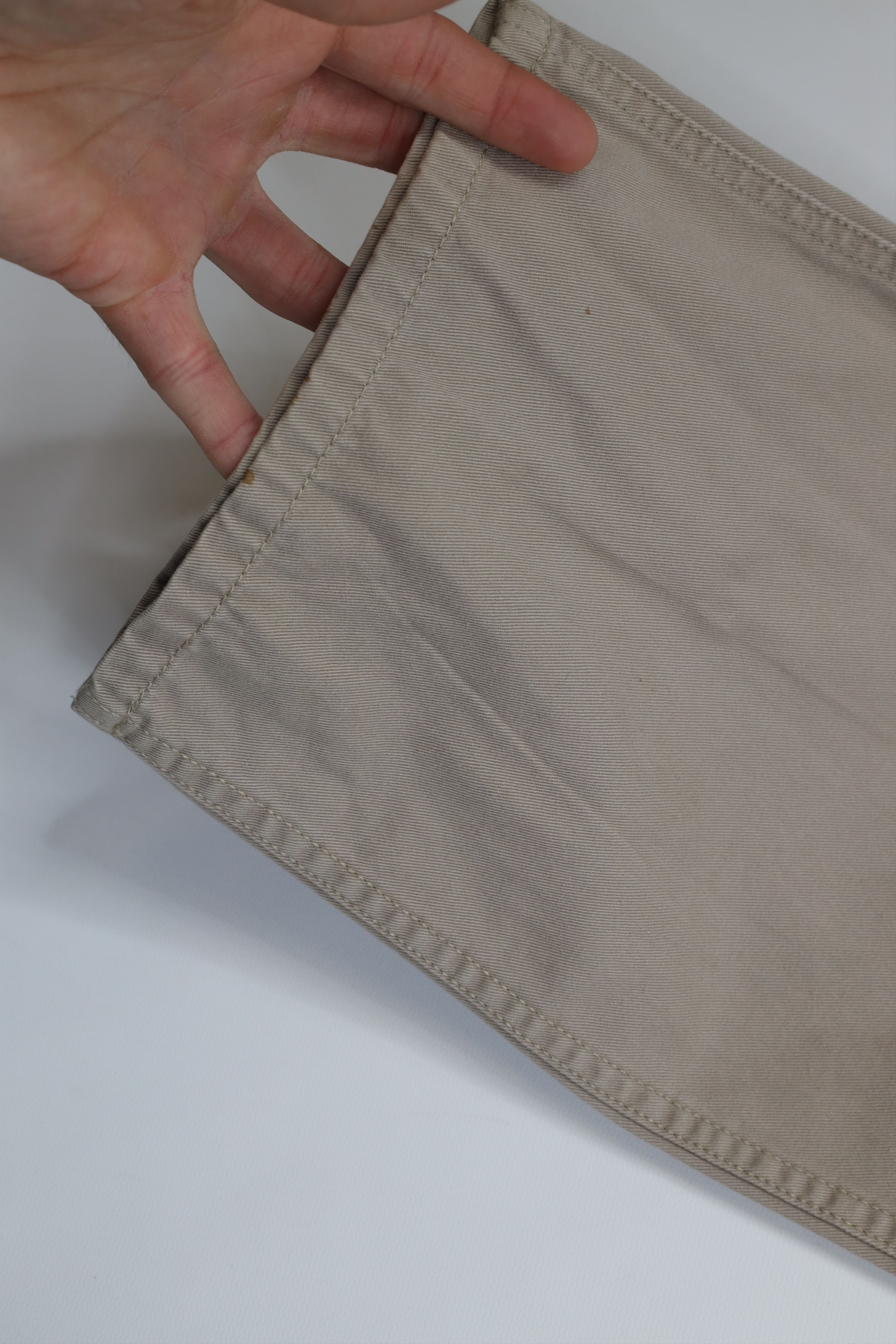 Tommy Hilfiger Vintage 90s Tommy Hilfiger Double Knee Wide Leg Pants Beige Size US 32 / EU 48 - 6 Thumbnail