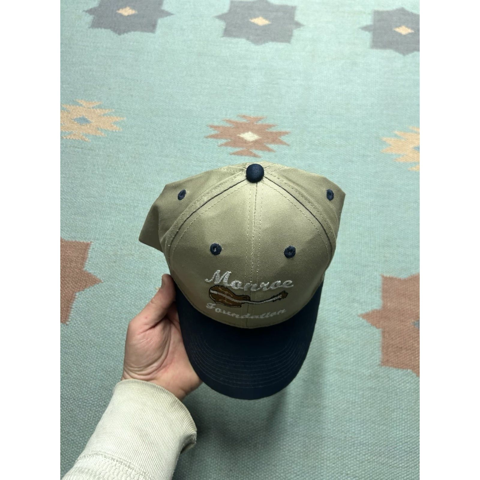 Vintage VINTAGE Bill Monroe Foundation Adjustable Baseball Cap Hat Men's Tan Bluegrass Guitar Strapback Cap Size ONE SIZE - 3 Thumbnail