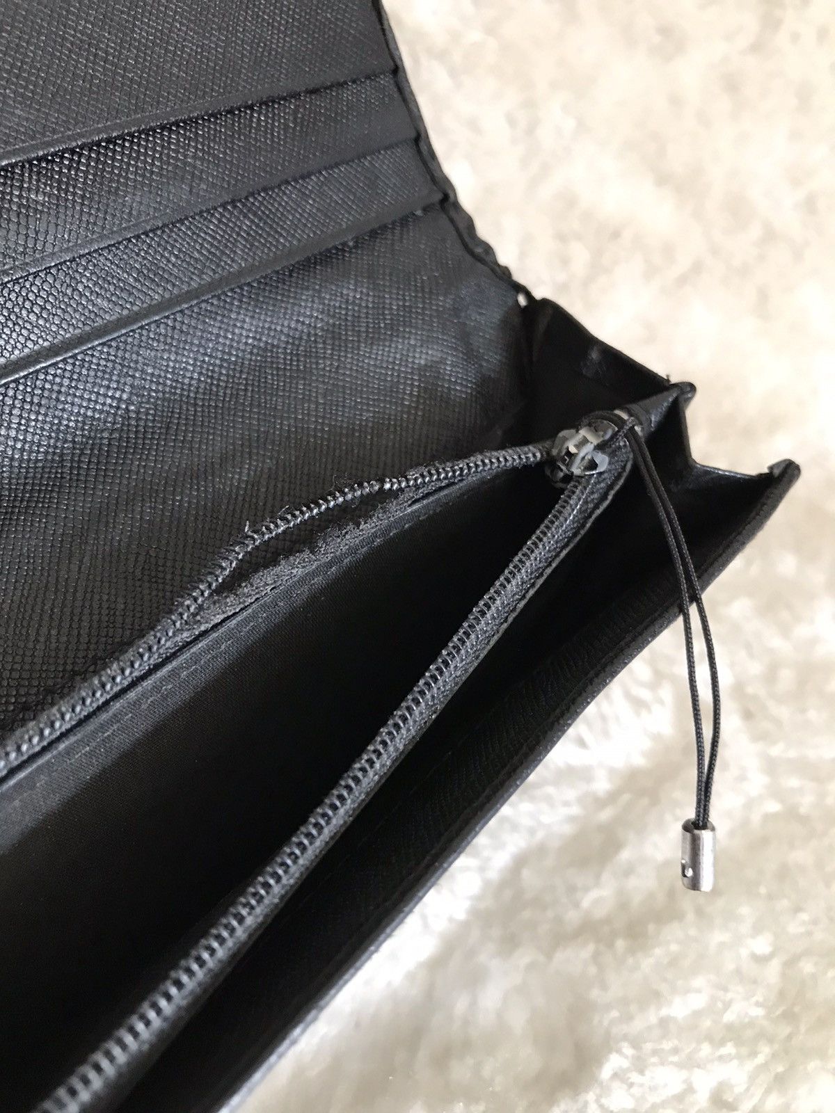 Prada × Vintage PRADA Wallet Black Leather Size ONE SIZE - 3 Thumbnail