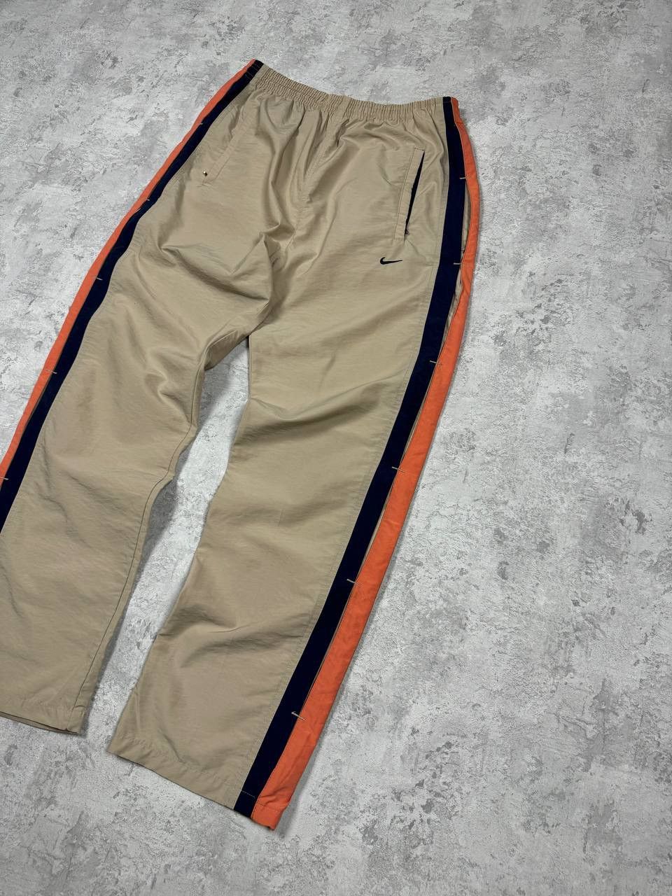Nike Vintage Nike Y2K Beige Drill Track Pants Size M-L Size US 33 - 3 Thumbnail