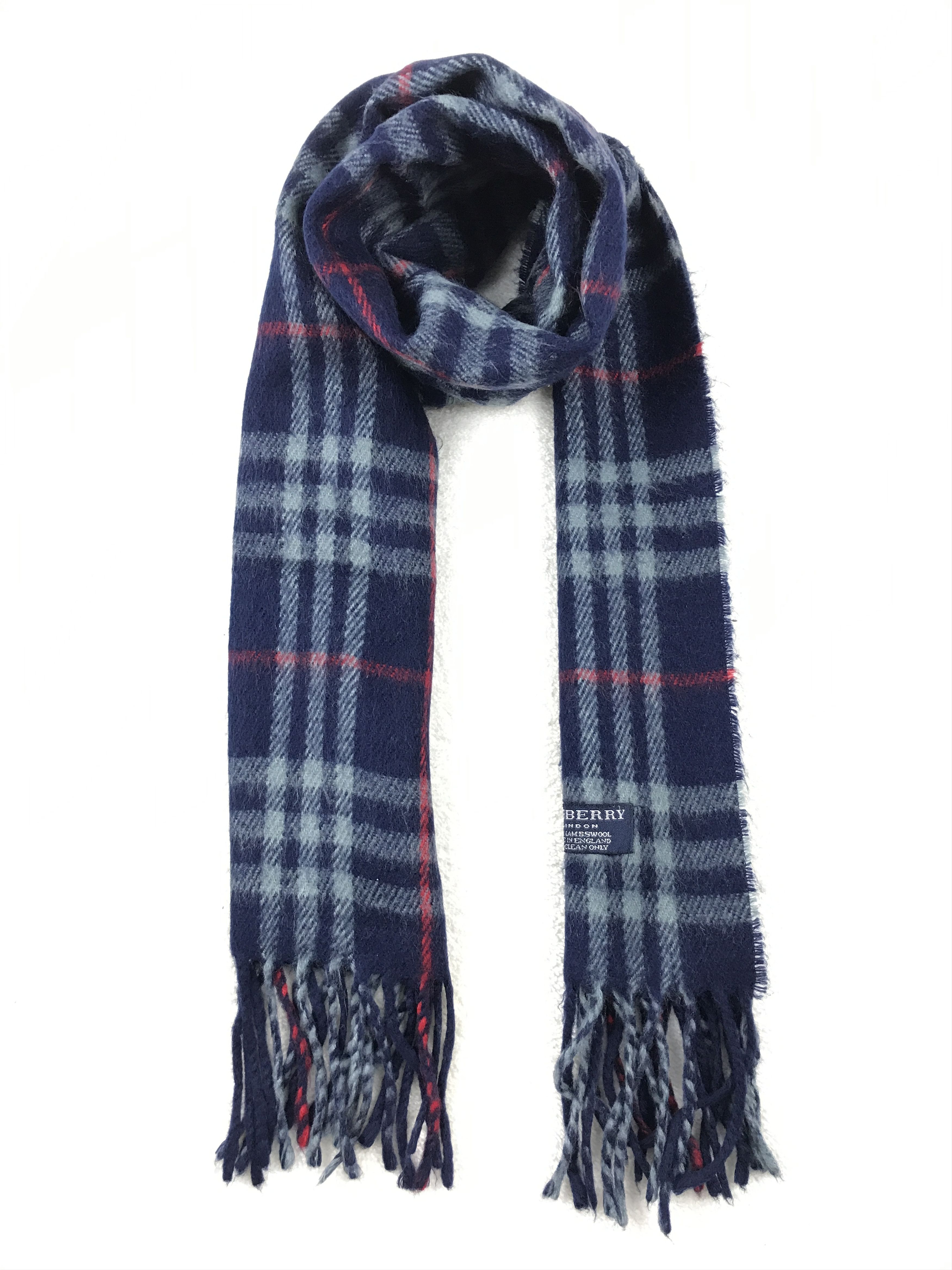 Burberry × Vintage Vintage Burberry Scarf Muffler Wool Cashmere Novacheck Size ONE SIZE - 1 Thumbnail