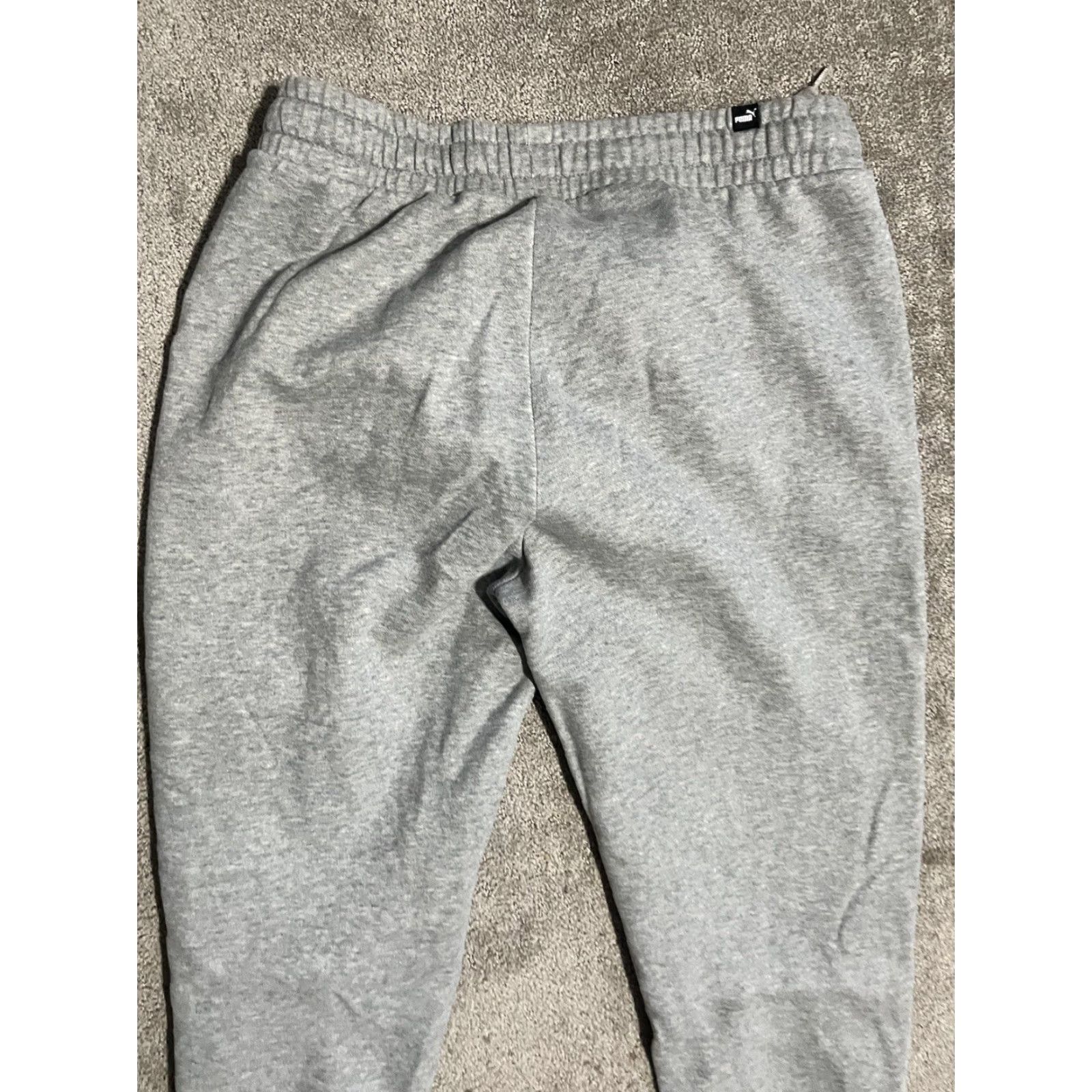 Puma Puma Cargo Sweatpants Men L Gray - 2 Pockets Logo Sweatpants Activewear Drawstring Pockets | Puma Pants Men Large Gray Size US 33 - 4 Thumbnail