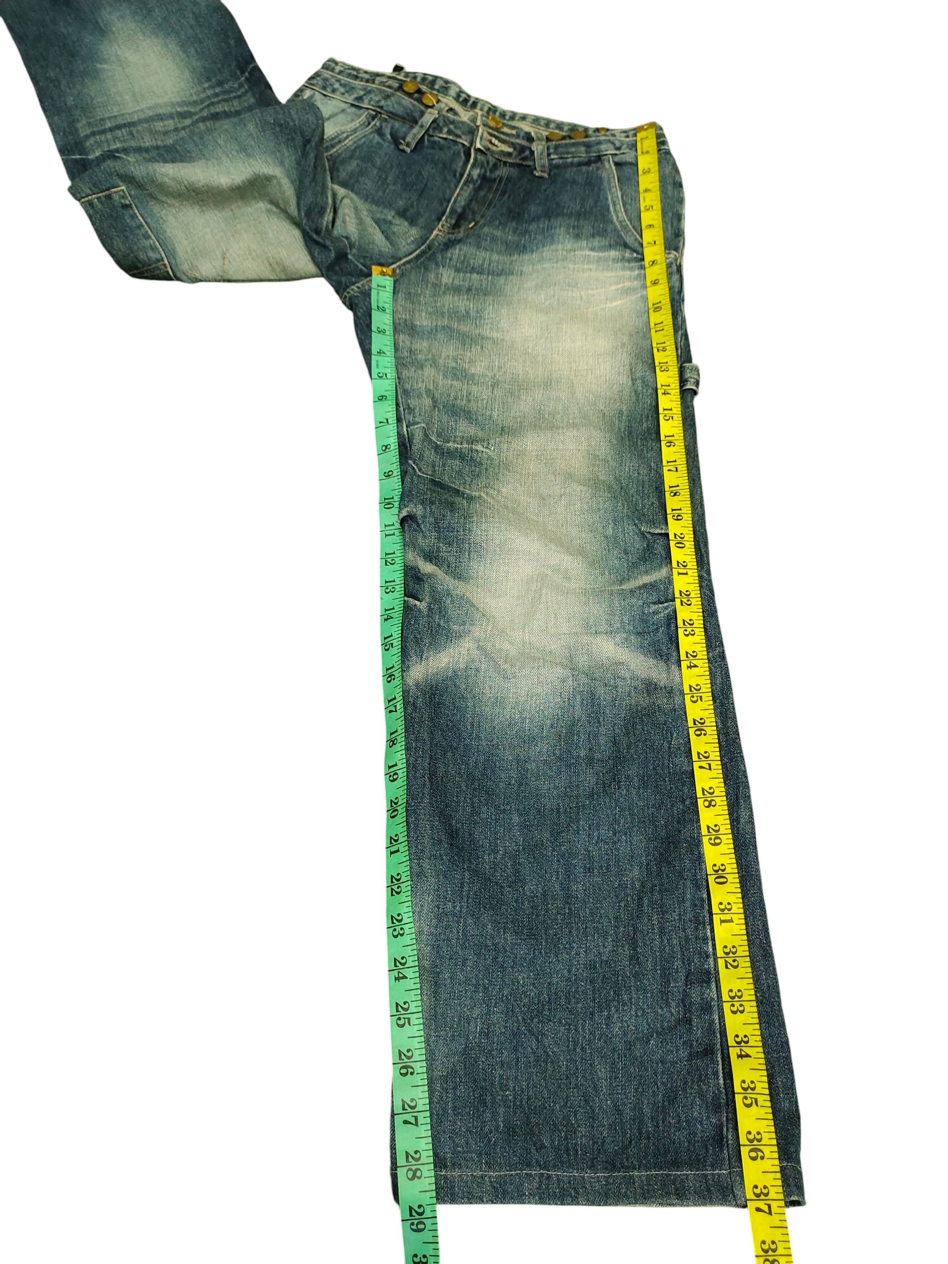 PPFM Ppfm Double Waist Button Back Carpenter Denim Jeans Size US 30 / EU 46 - 17 Thumbnail