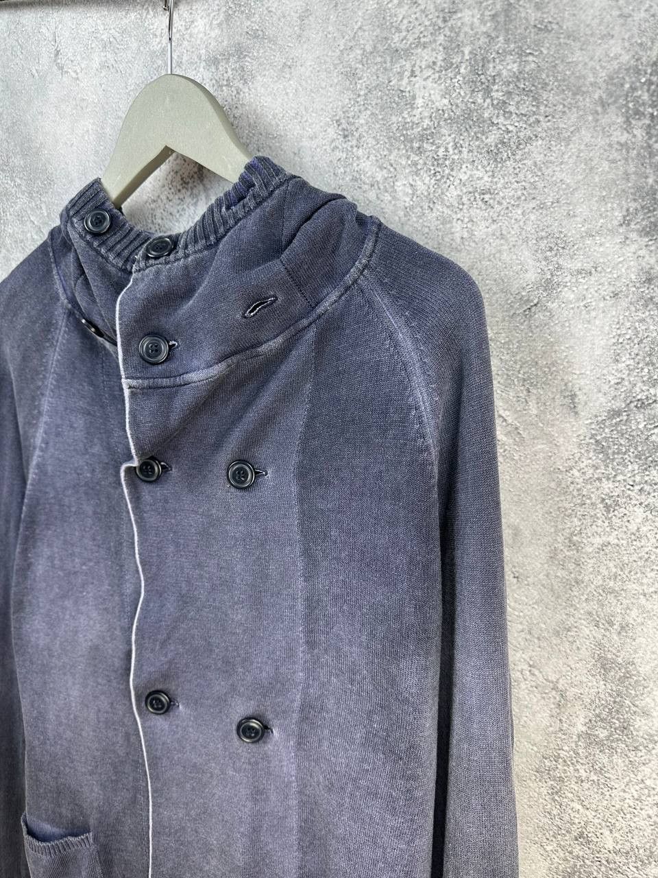 Diesel Diesel Avant-Garde Double Breasted Jacket Hoodie Washed Blue Size US M / EU 48-50 / 2 - 5 Thumbnail