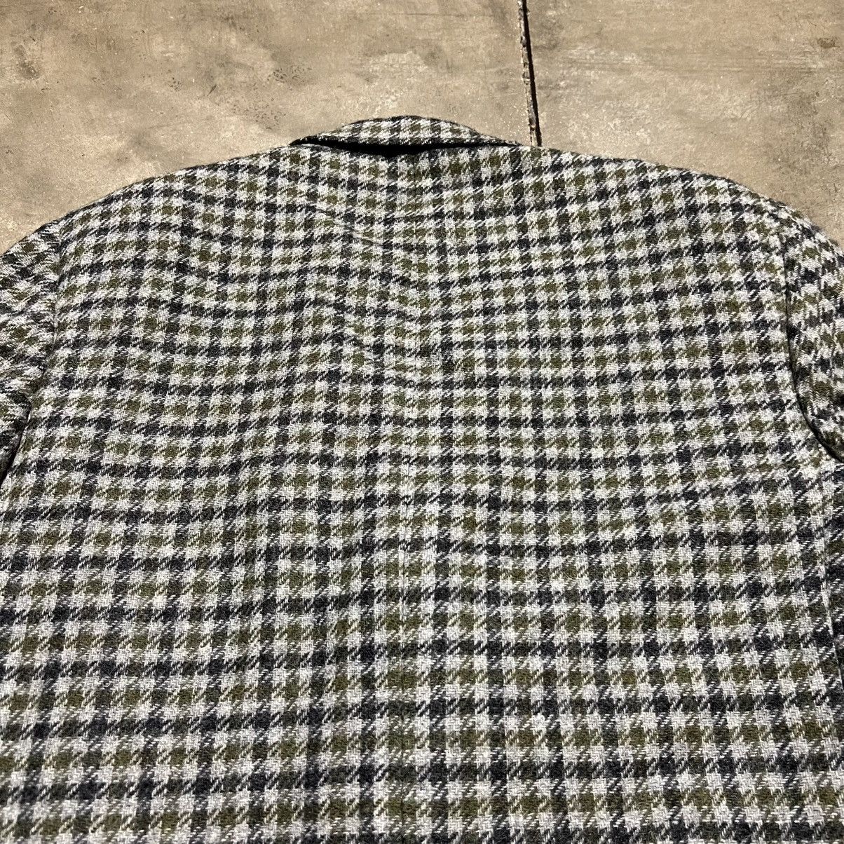 Hart Schaffner Marx Vintage Hart Schaffner Mark Houndstooth Wool Blazer Jacket Size 44R - 7 Thumbnail