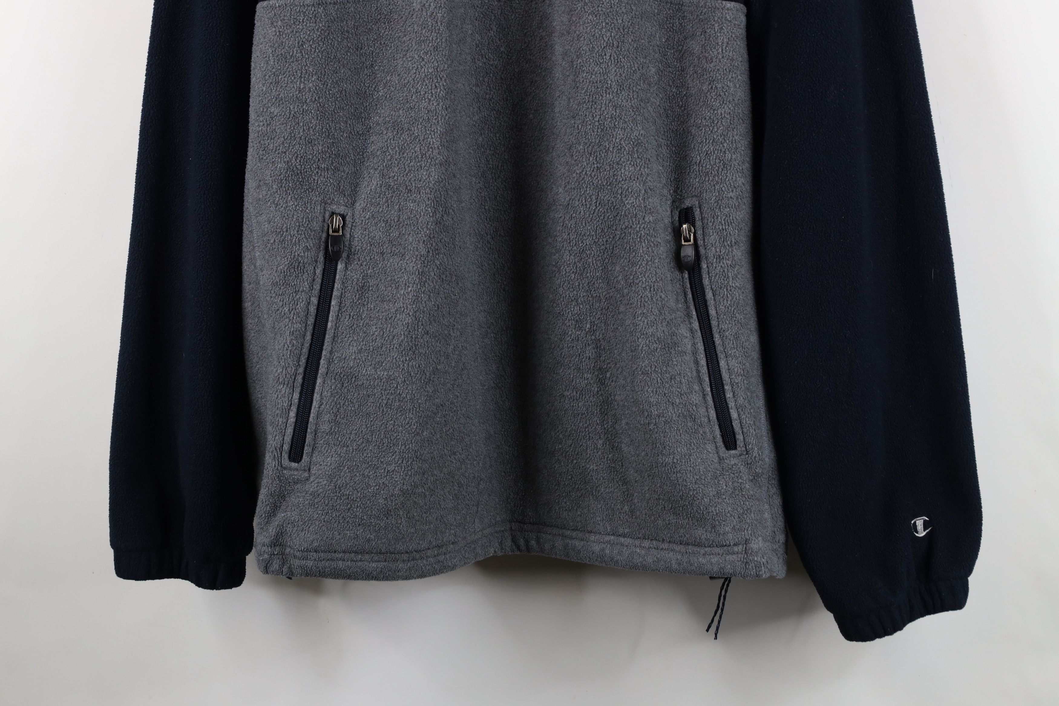 Champion Vintage 90s Champion Heavy Half Zip Fleece Pullover Sweater Size US XL / EU 56 / 4 - 3 Thumbnail