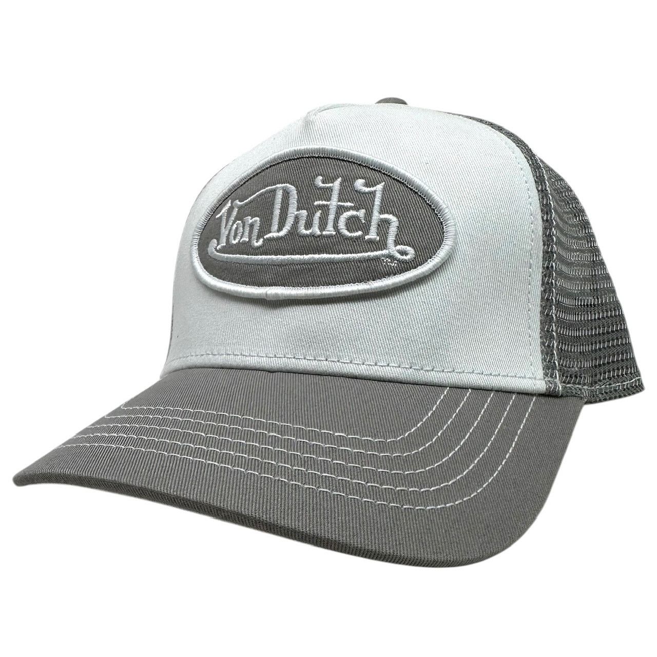 Von Dutch Von Dutch Trucker Hat Grey/White Snapback Cap Size ONE SIZE - 1 Thumbnail