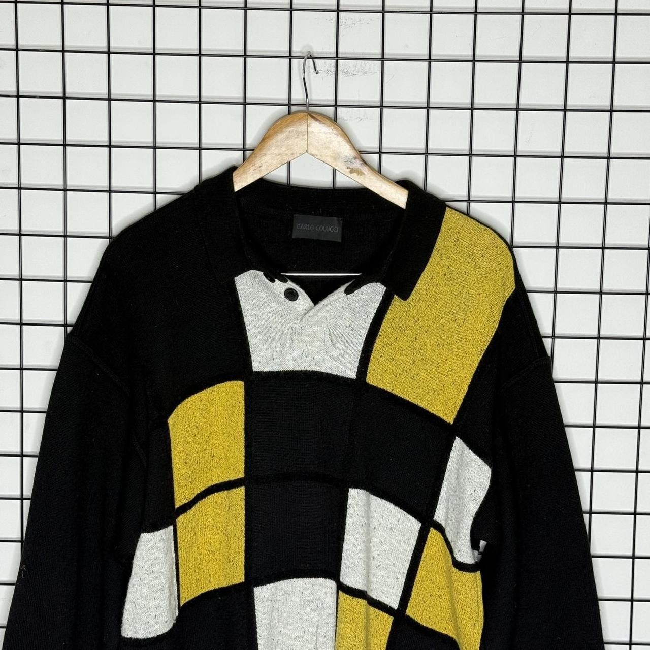Carlo Colucci Carlo Colucci Vintage Abstract Geometric Print Wool 90s Size US XL / EU 56 / 4 - 3 Thumbnail