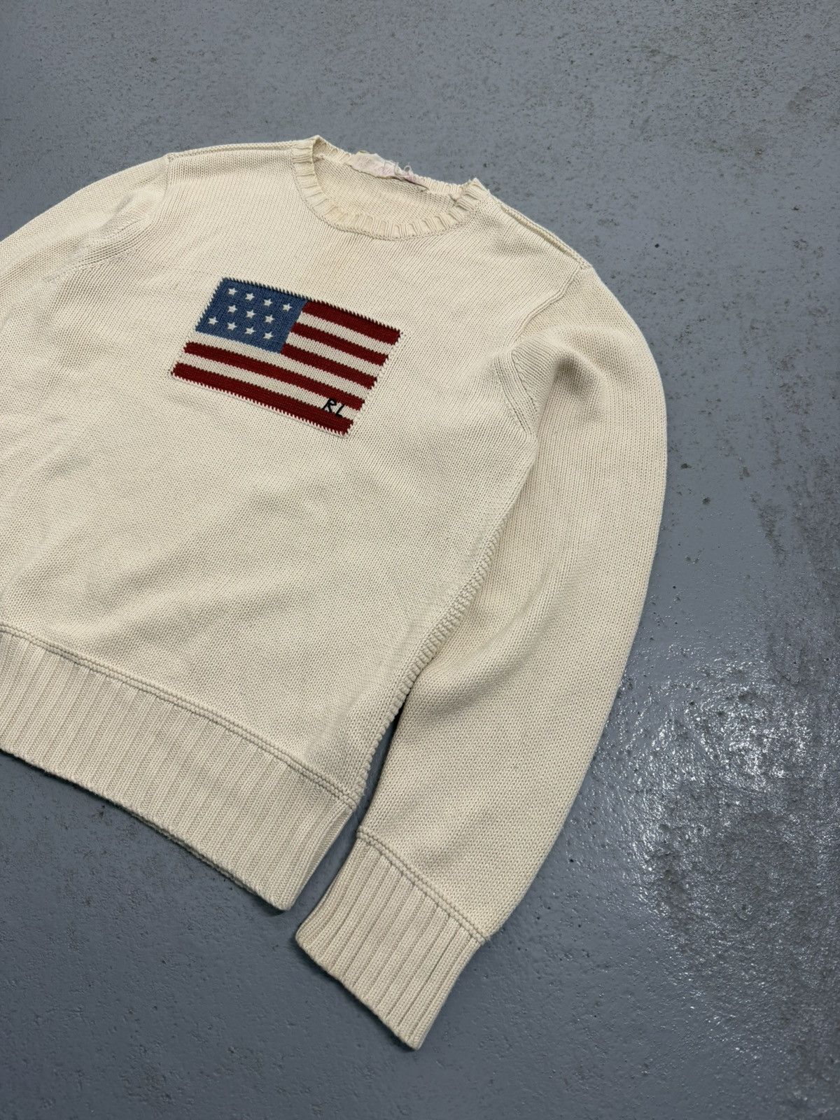 Polo Ralph Lauren Polo Jean Company USA Flag Knitted Sweater Size US M / EU 48-50 / 2 - 4 Thumbnail