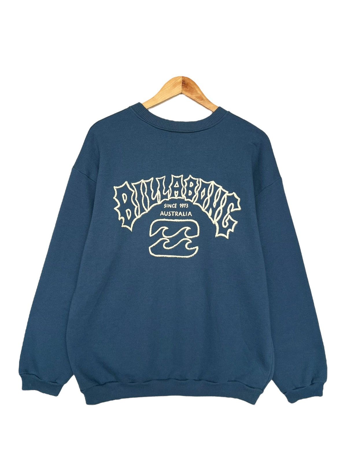 Vintage Vintage 90s Billabong Baggy Spellout Logo Baggy Sweatshirt Size US L / EU 52-54 / 3 - 3 Thumbnail