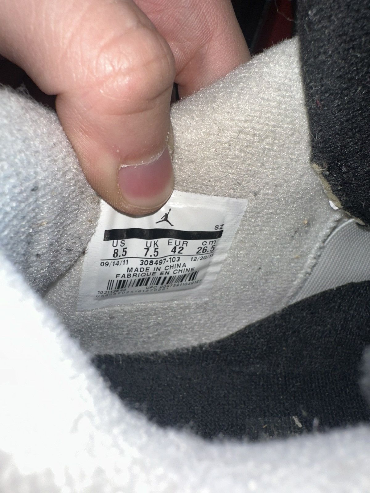 Jordan Brand × Nike Nike air Jordan white cement 2012 Size US 8.5 / EU 41-42 - 7 Thumbnail