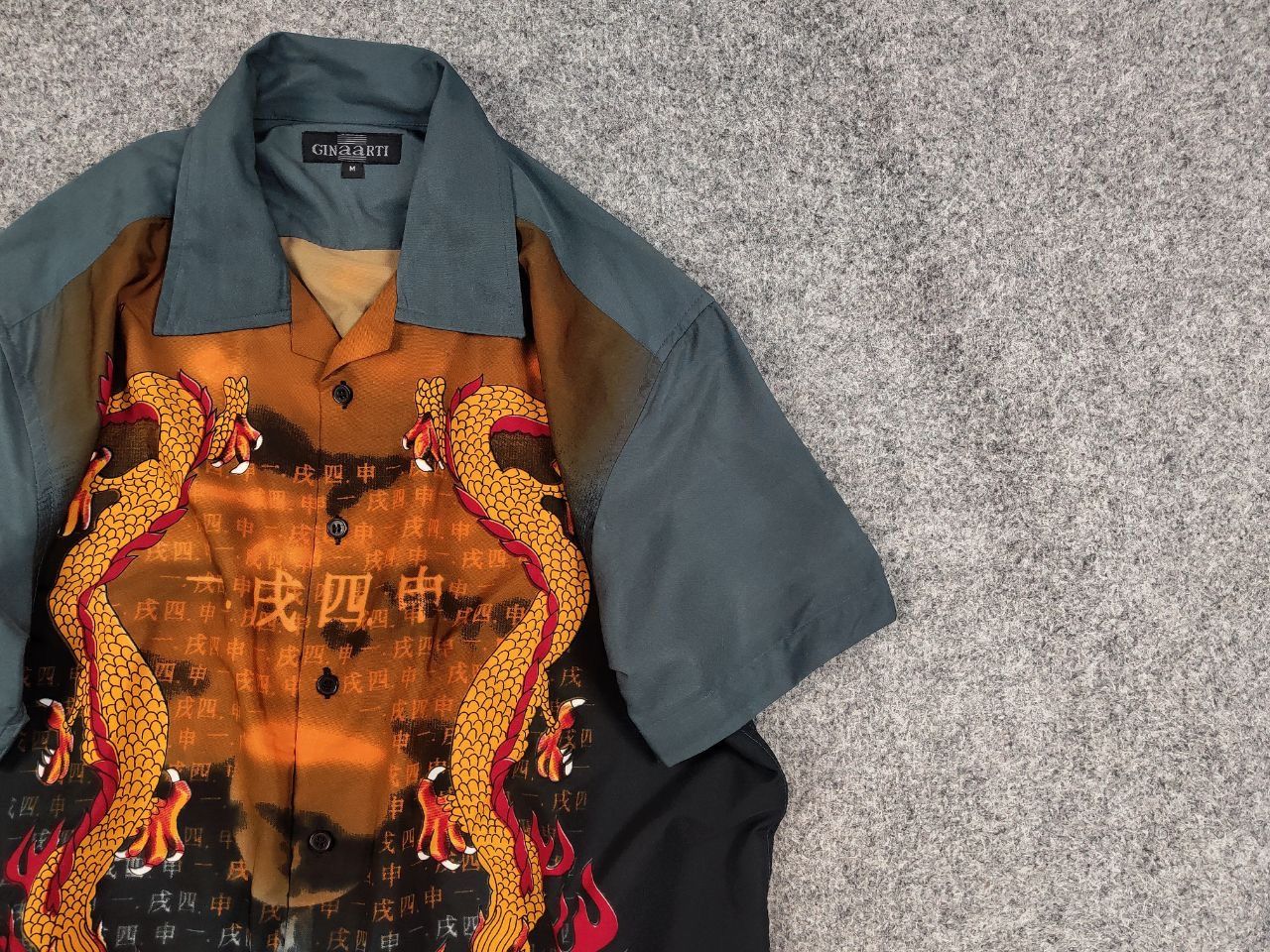 Japanese Brand Vintage Japanese style short sleeve buttons shirt logo Y2K Size US M / EU 48-50 / 2 - 3 Thumbnail