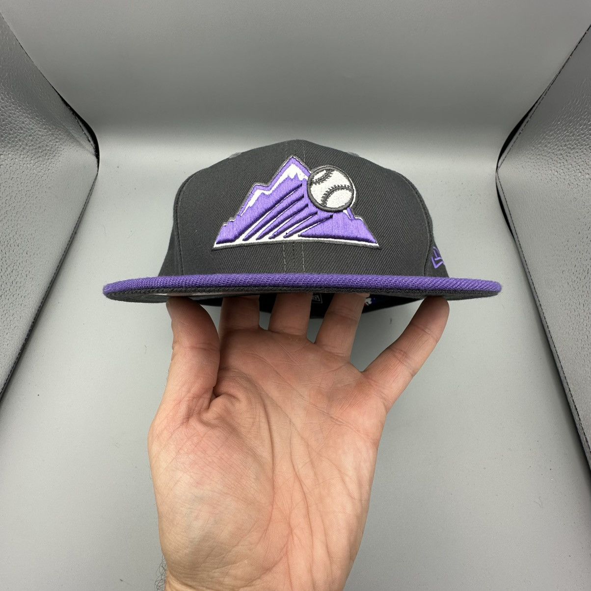 New Era Colorado Rockies New Era 59FIFTY Fitted Hat 7 1/4 Gray Size ONE SIZE - 12 Thumbnail