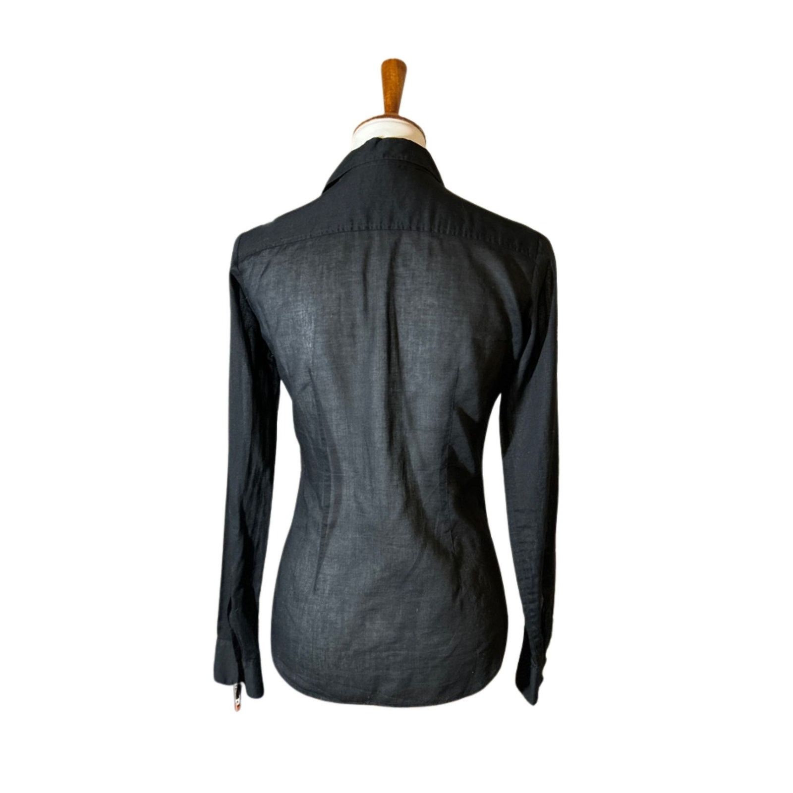 Theory Vintage Theory Fitted Cotton Blouse Size S Early 2000s Size S / US 4 / IT 40 - 4 Thumbnail