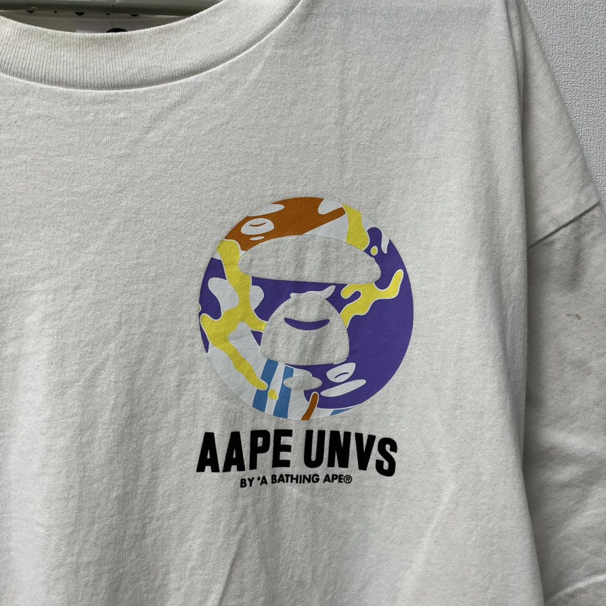 Aape Aape Bape circle logo t-shirt tee big logo Size XL Size US XL / EU 56 / 4 - 7 Thumbnail