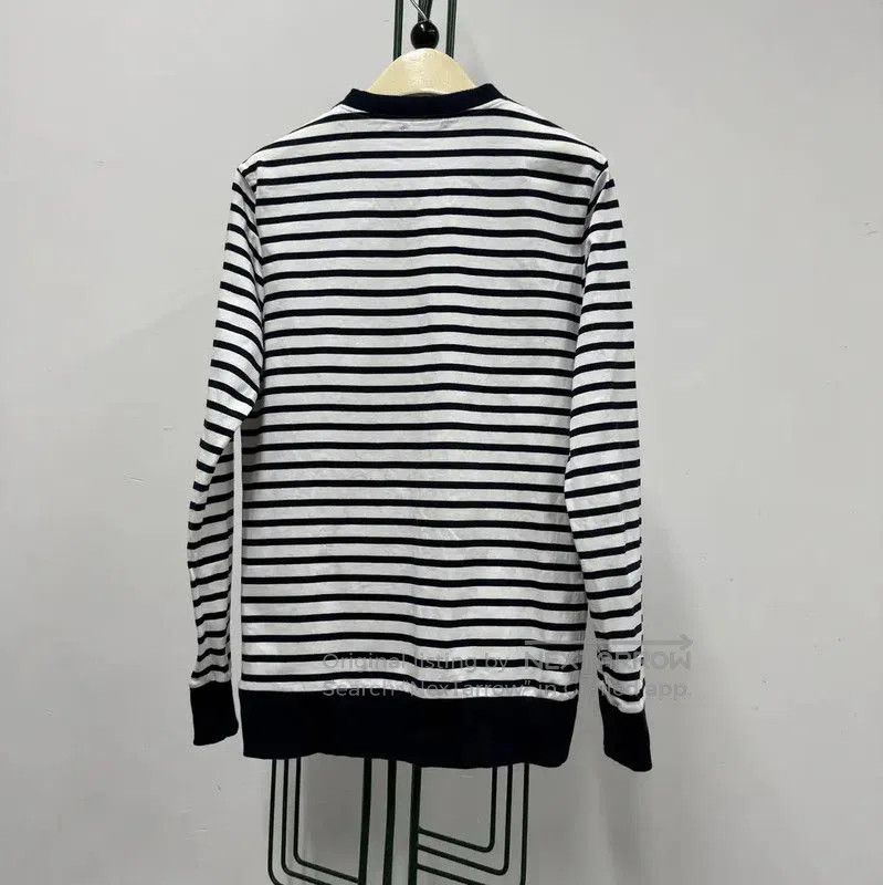 Balmain Balmain Striped Long Sleeve Cotton Sweatshirt . Size US S / EU 44-46 / 1 - 2 Thumbnail